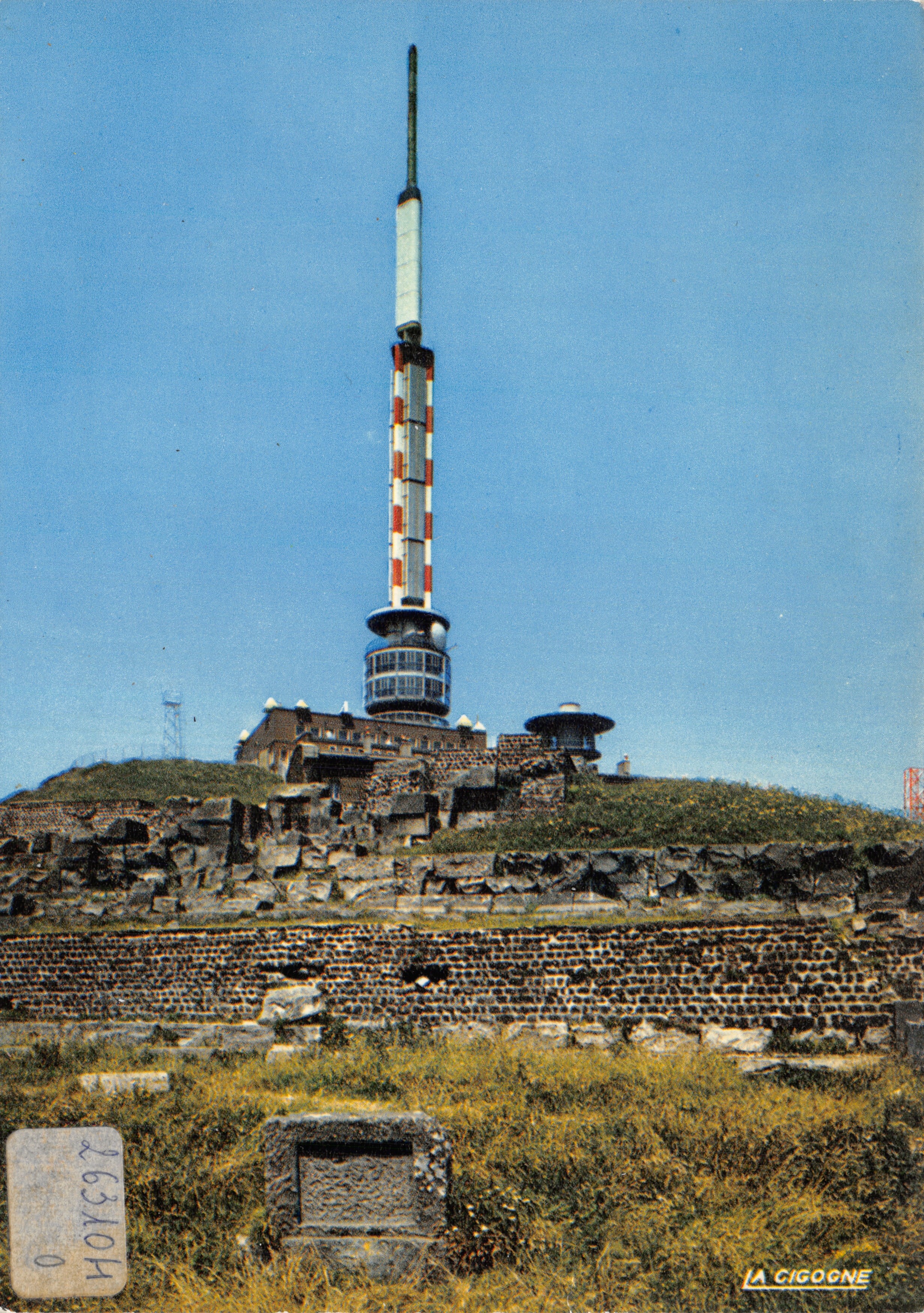Top van het Puy-de-Dôme — tempel van Mercure — uitgever LA CIGOGNE n° 63.263.104