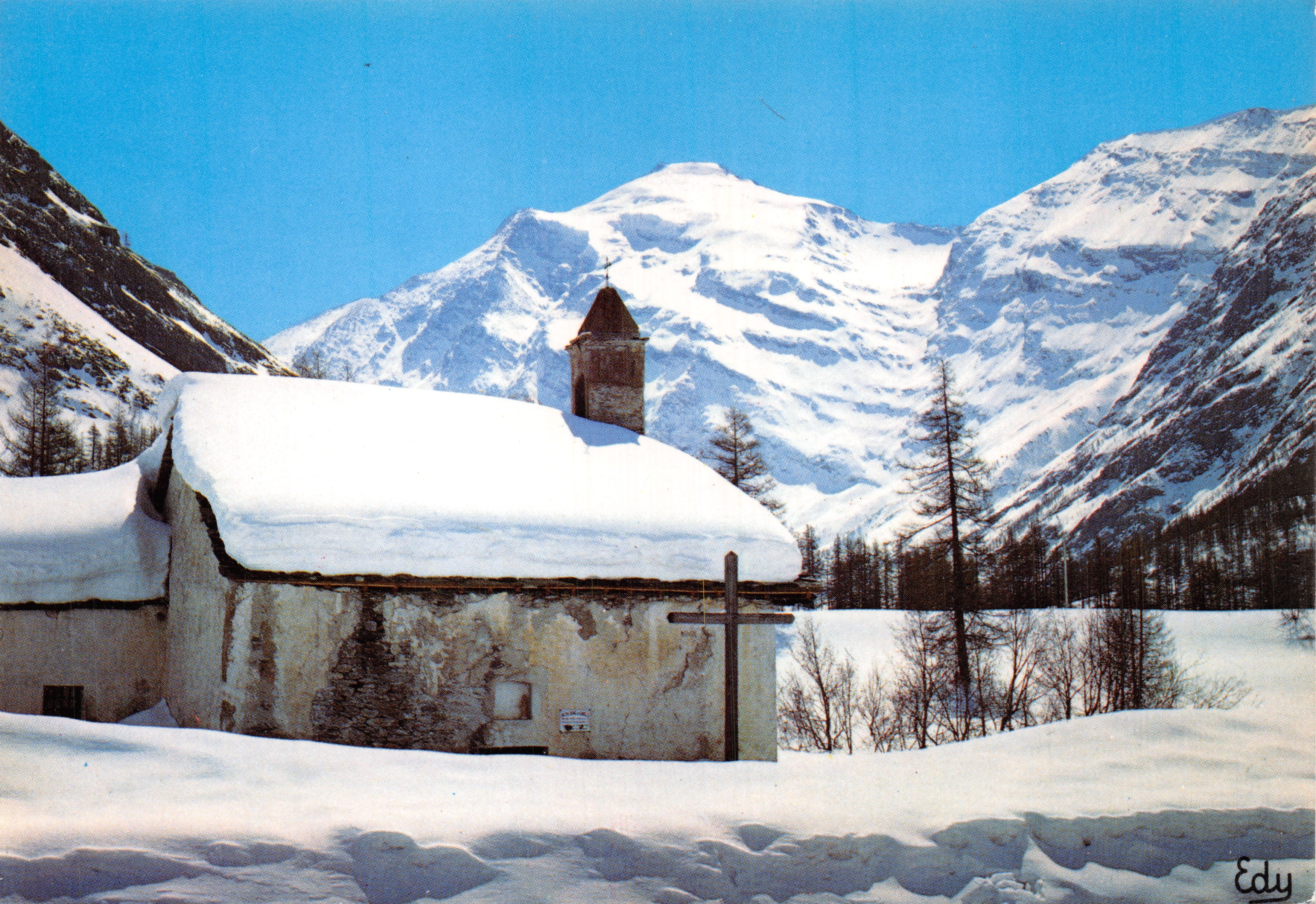 Bergkapel onder sneeuw — Uitgever ADIA, n° 1.430