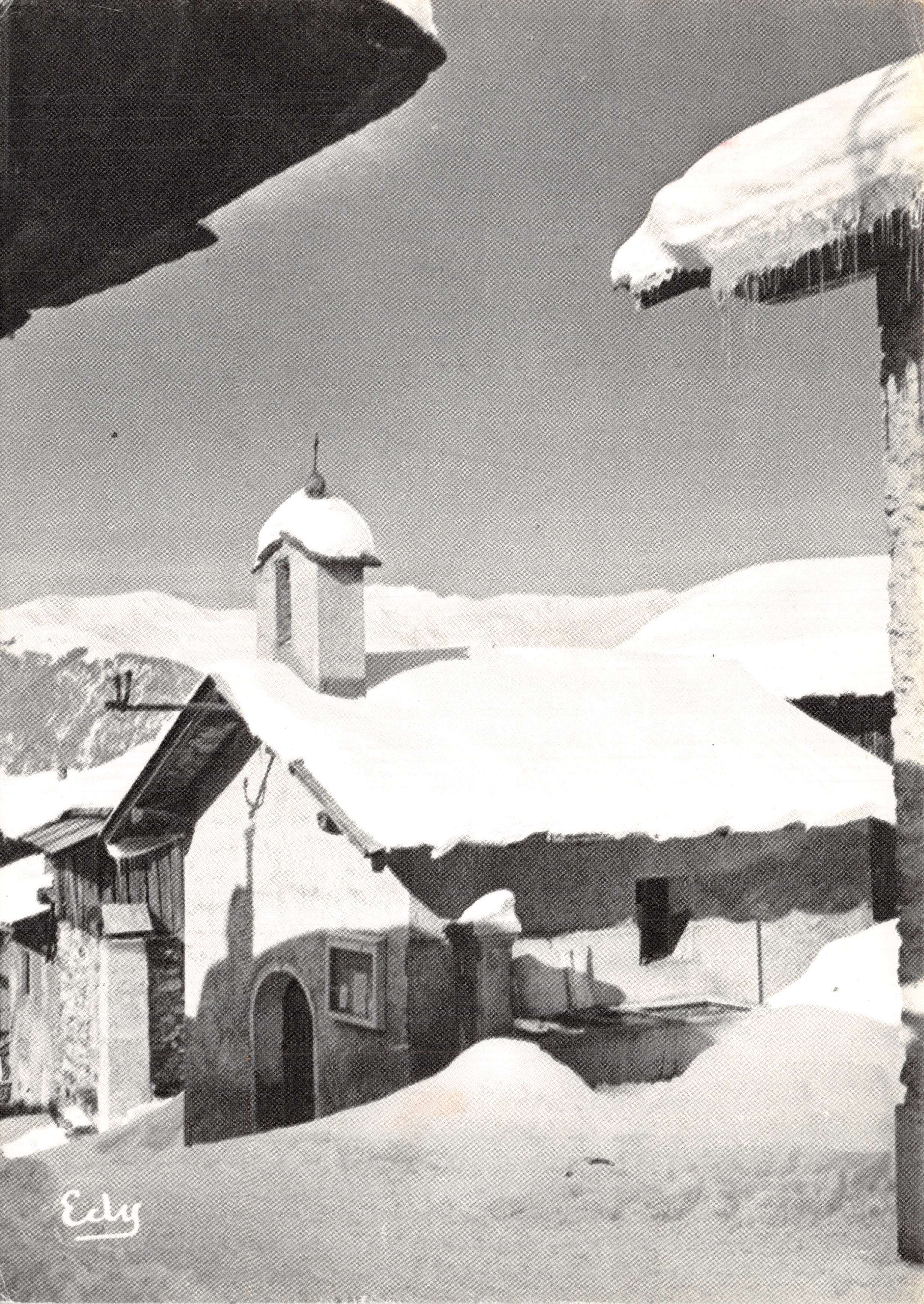 De oude kapel onder de sneeuw — Uitgever EDY, n° 7028
