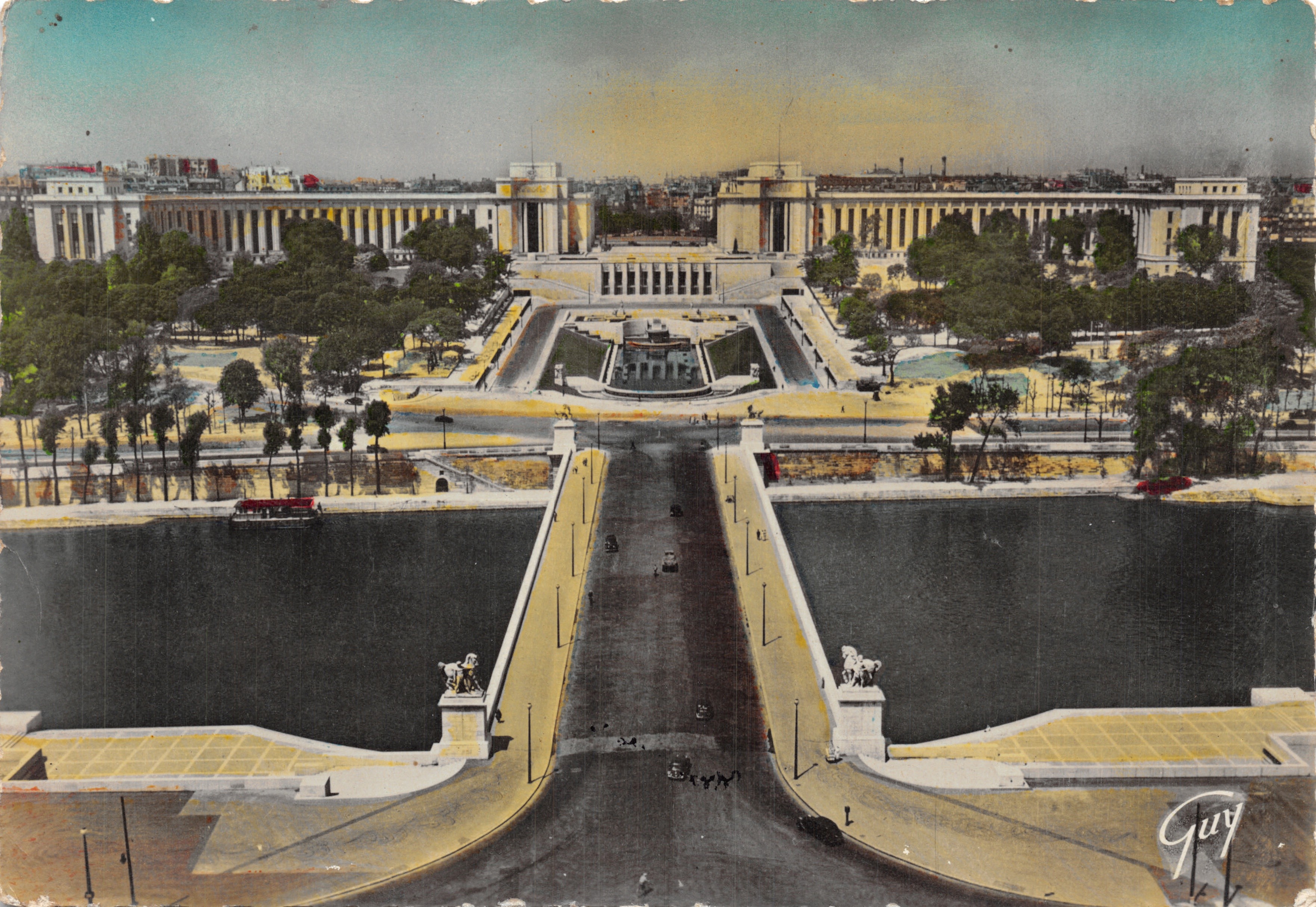 Il ponte di Iéna e i palazzi di Chaillot — editore André Leconte, n. 811