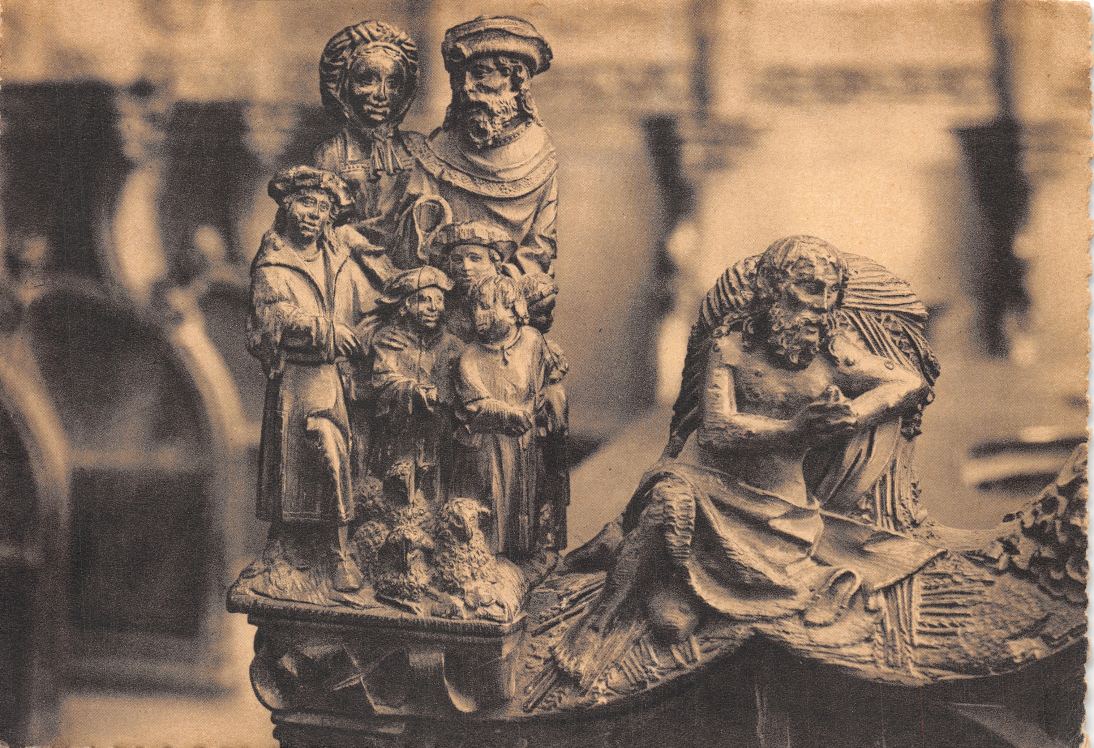 Amiens — Catedral — Púlpito: La historia de Job