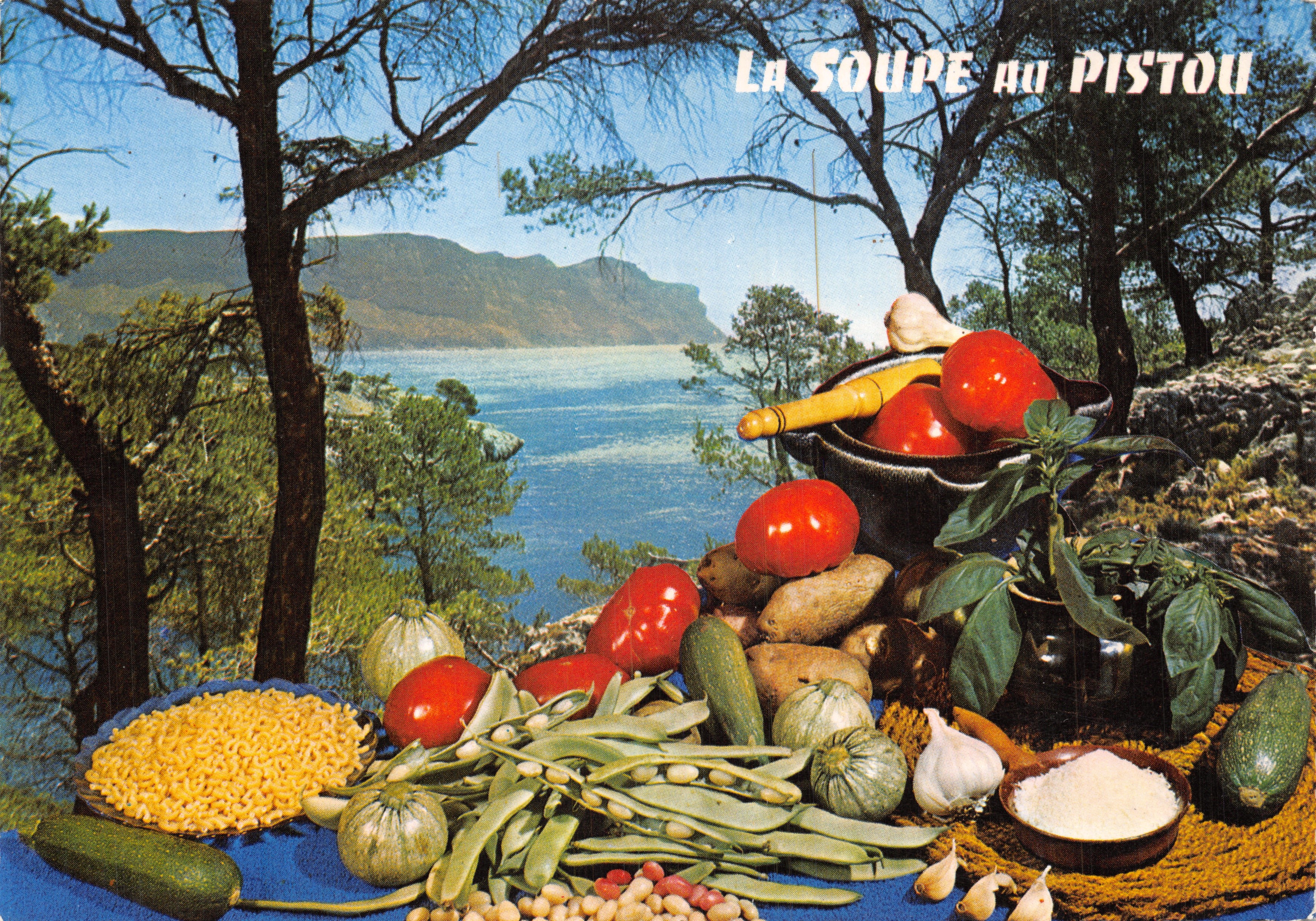 De Pistou-soupe — keukenscene met uitzicht op het meer — uitgever ITALICOLOR