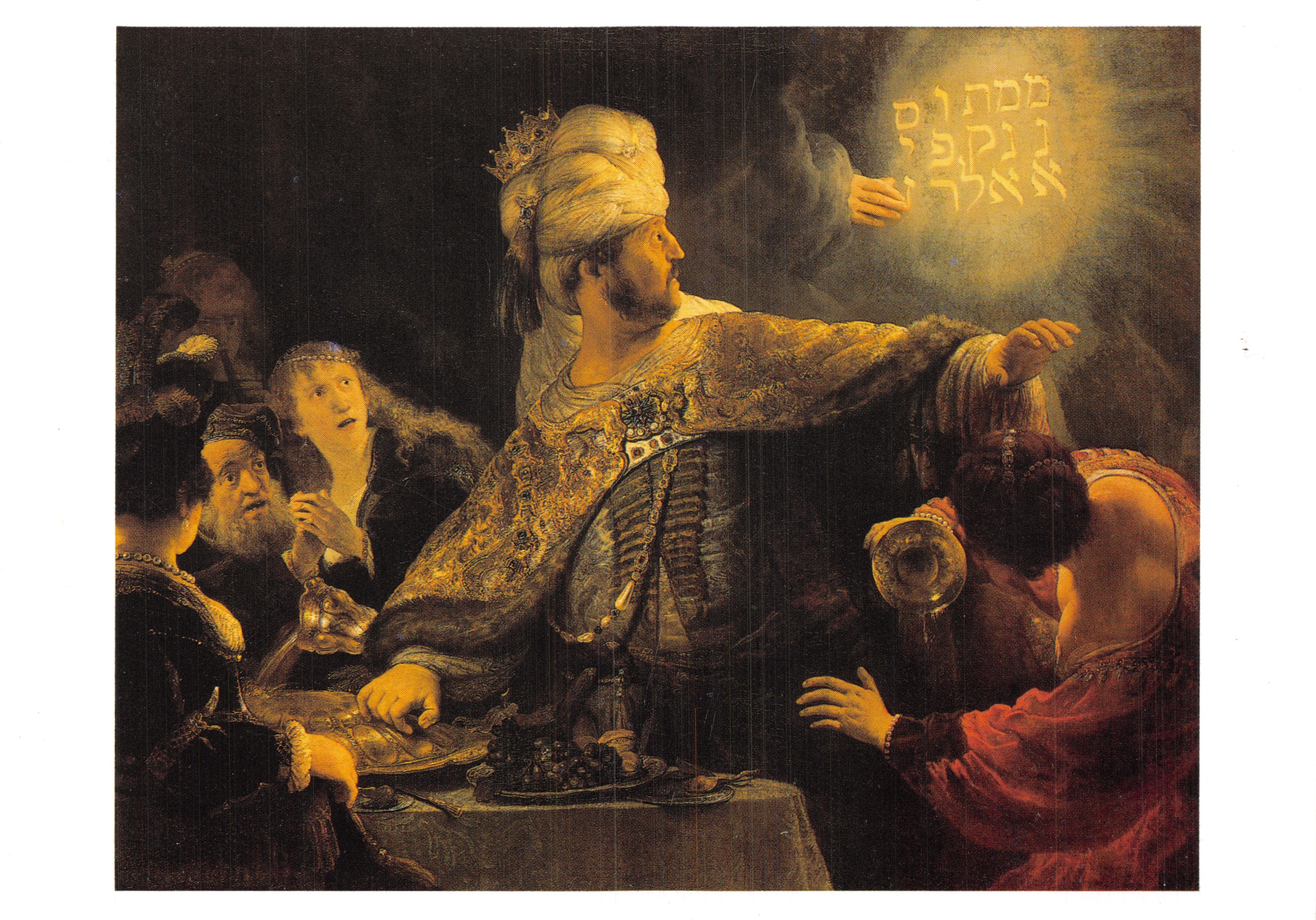 Il banchetto di Belzibù — dipinto di Rembrandt (1606-1669) — editore National Gallery Publications, numero di serie 6350