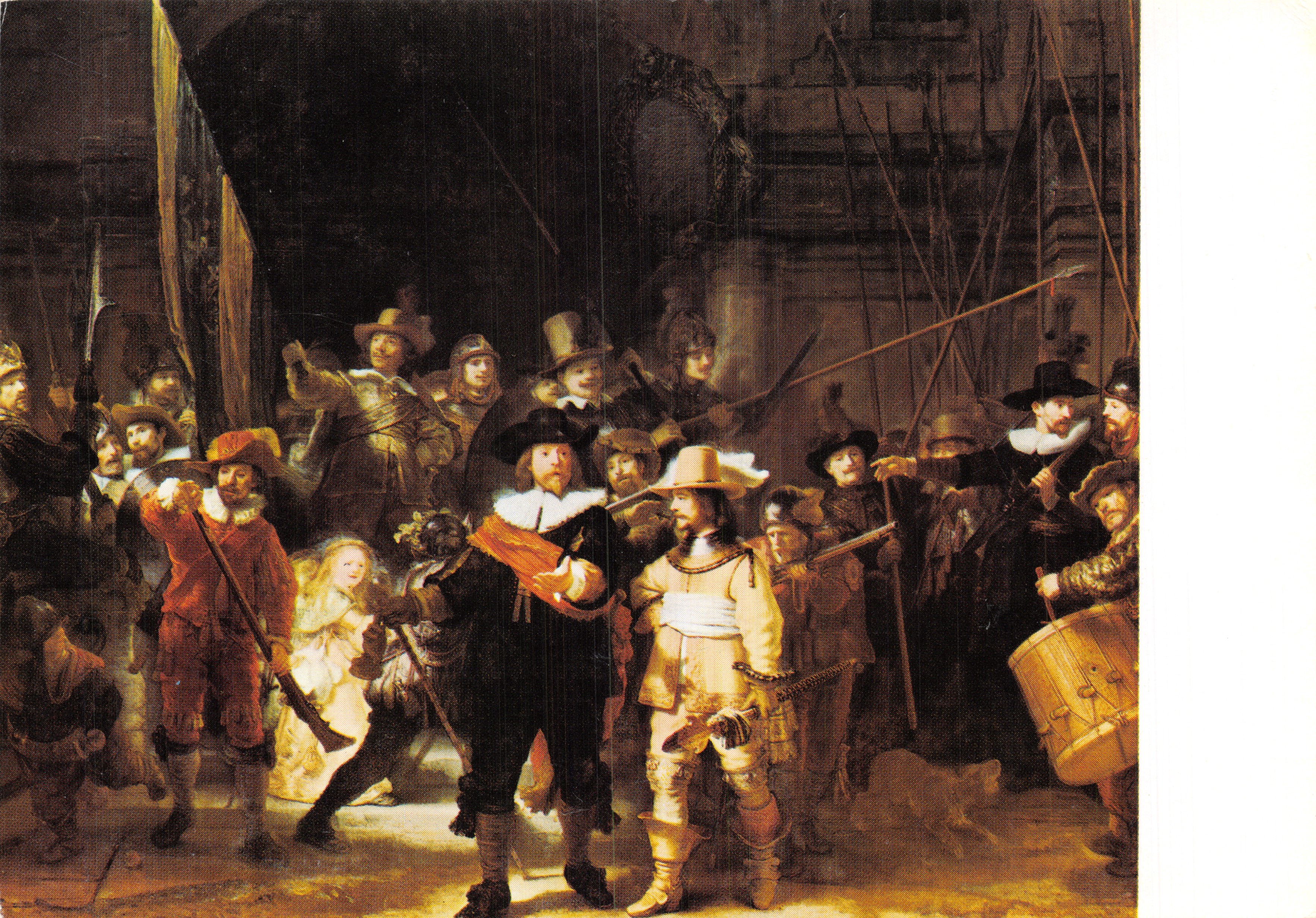 La Noche — escena del cuadro de Rembrandt — editor BV Kunstdrukkerij Mercuuris Wormerveer