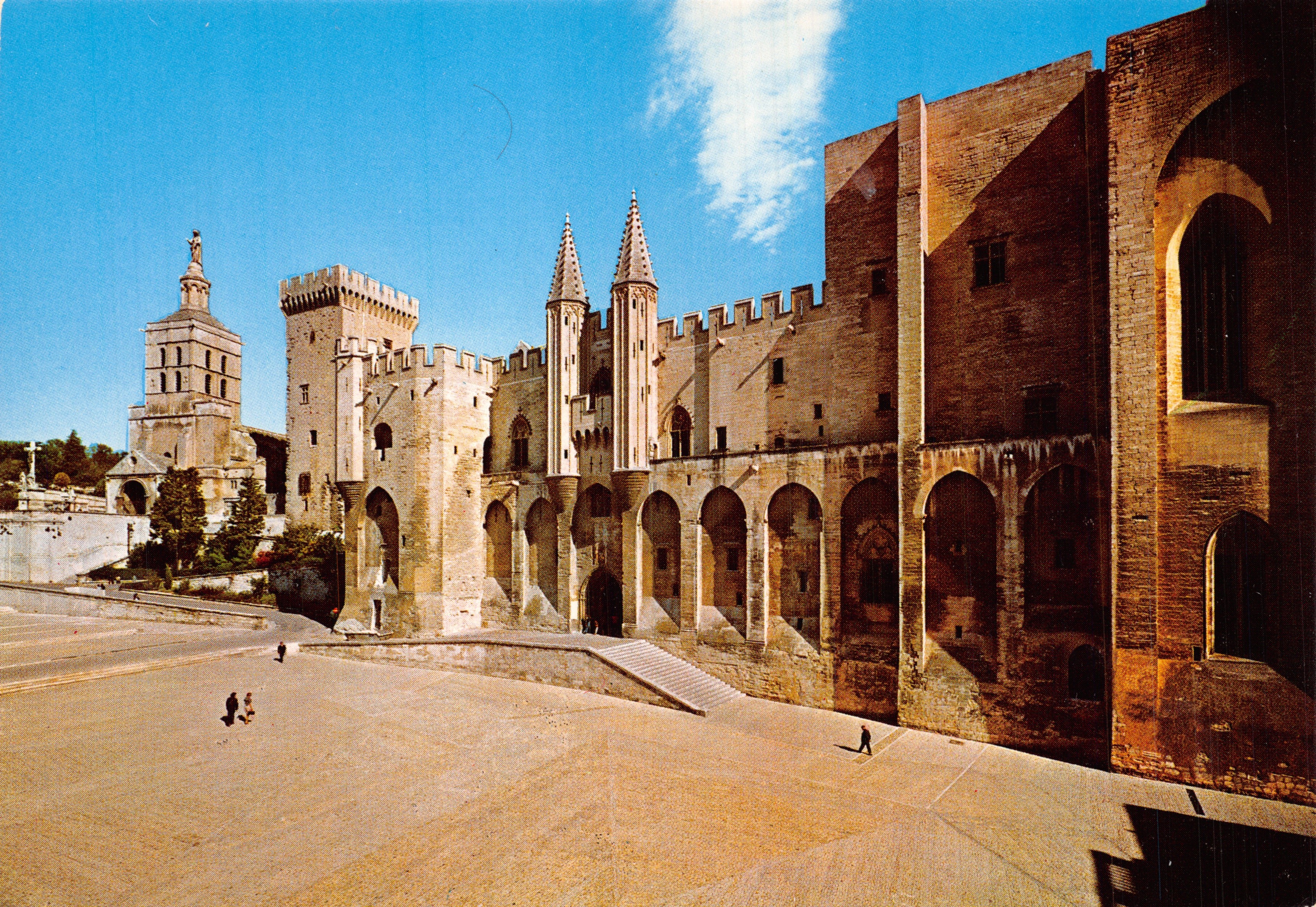 Avignon (Vaucluse) — Palazzo dei Papi, facciata occidentale e Torre Campanile — Éditions Rella Nice, n° 20792-c
