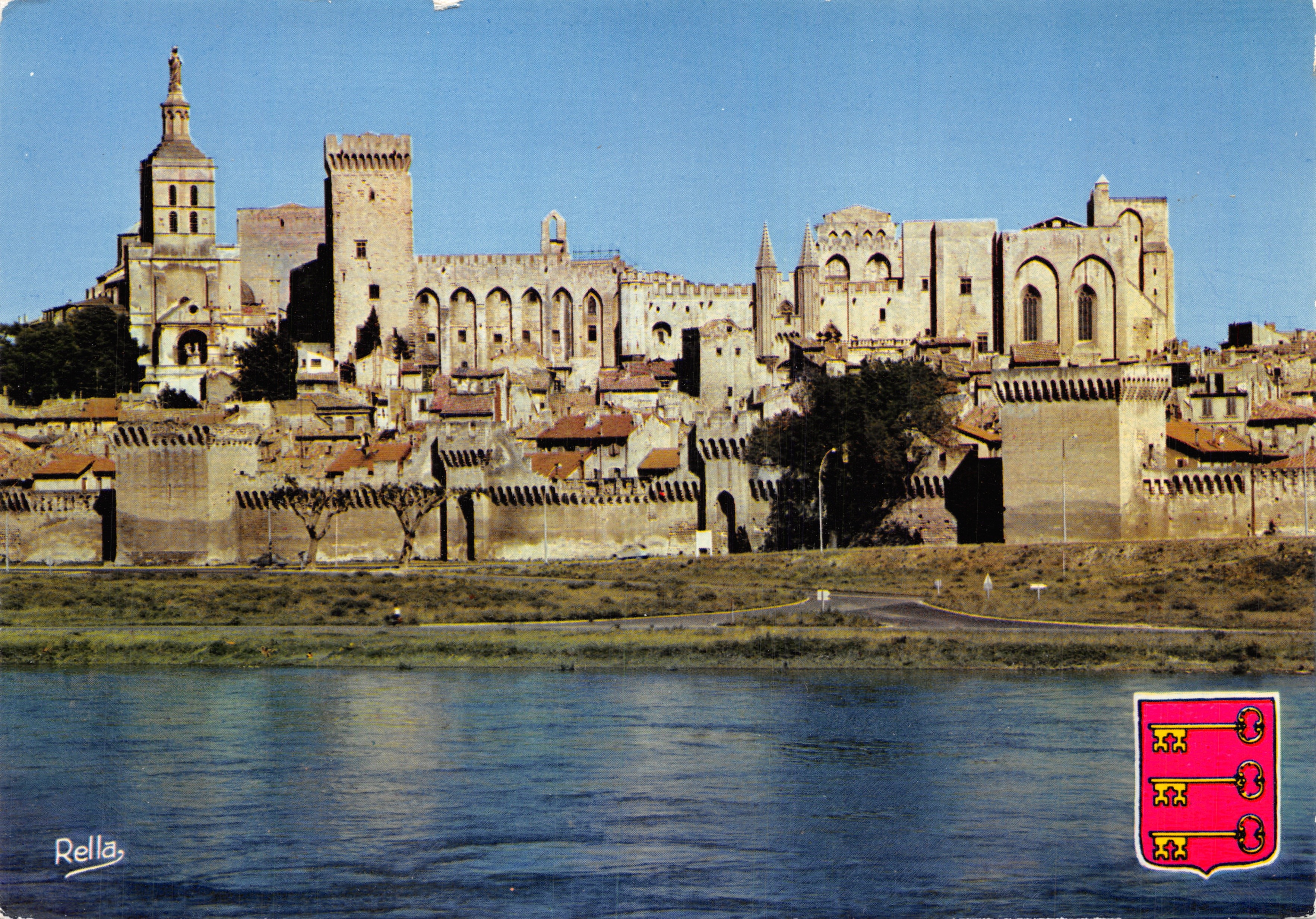 Avignon — Les Remparts, Palais des Papes et Cathédrale Notre-Dame des Doms — Éditions Rella