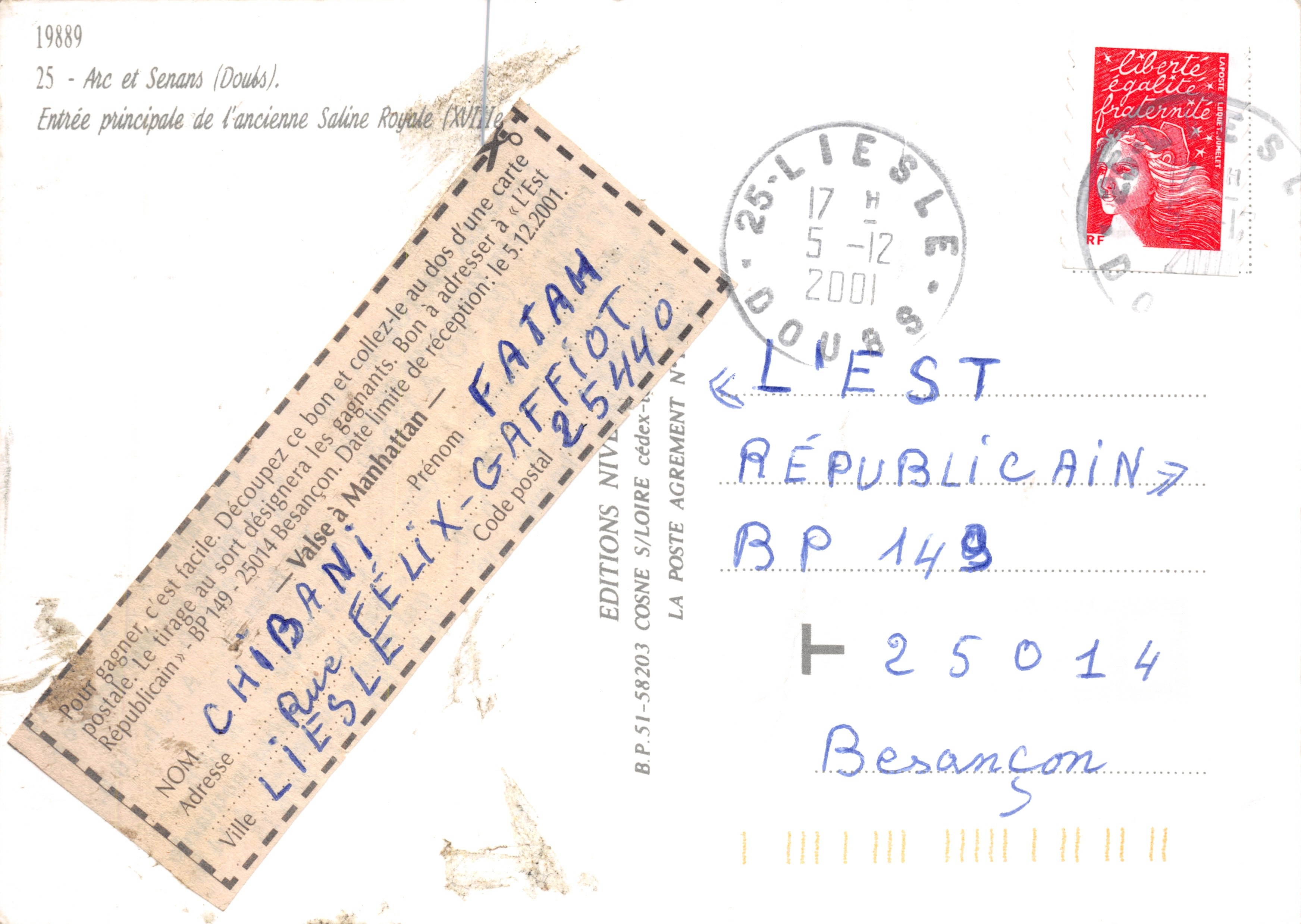 Saline Reali di Arc et Senans — editore ÉDITIONS COSNE S/LOIRE — Verso