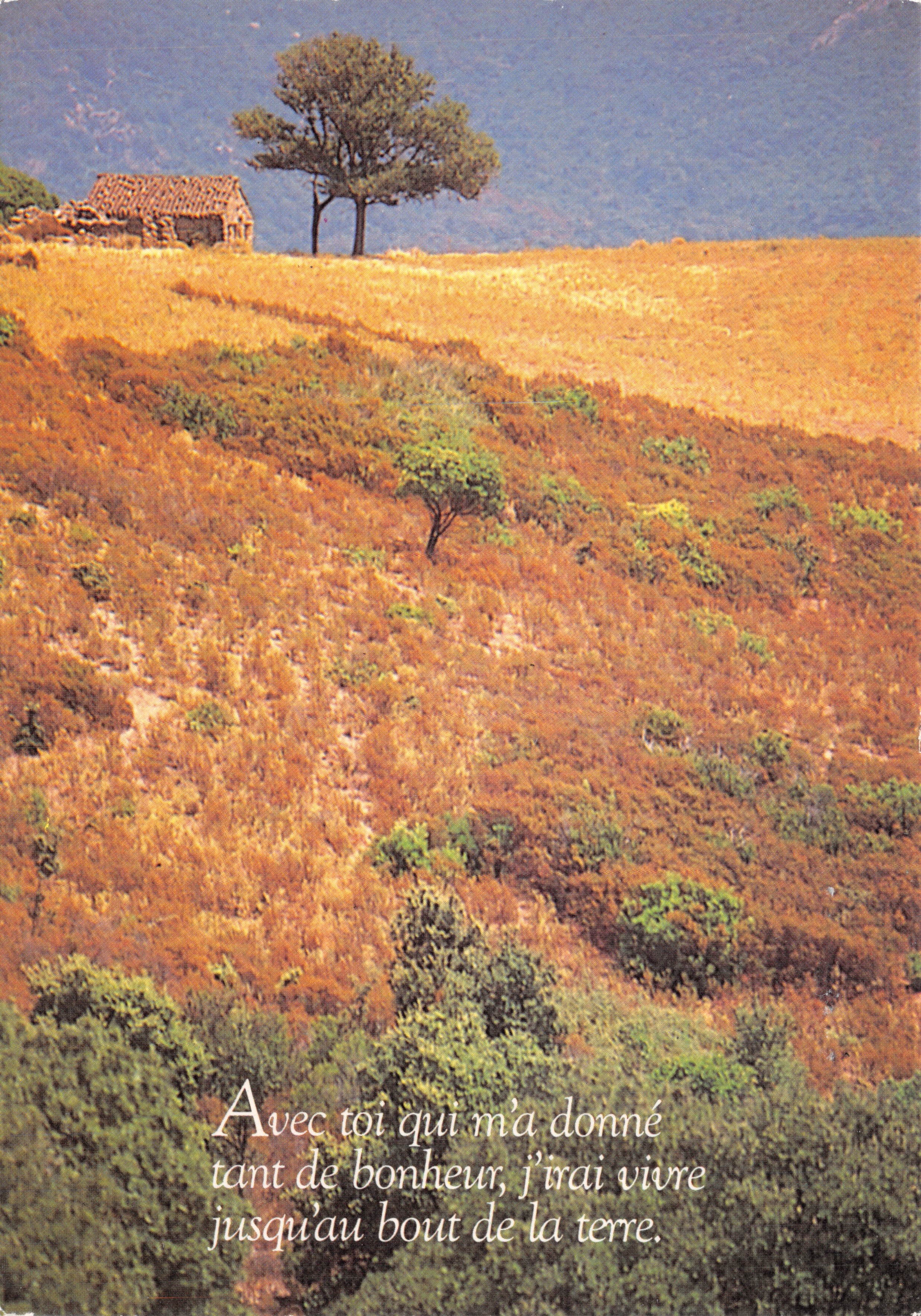 Paesaggio montano — casa isolata e albero — Editore: Una realizzazione degli Éts D. Bernard B.P. 56 - 01600 Trevoux