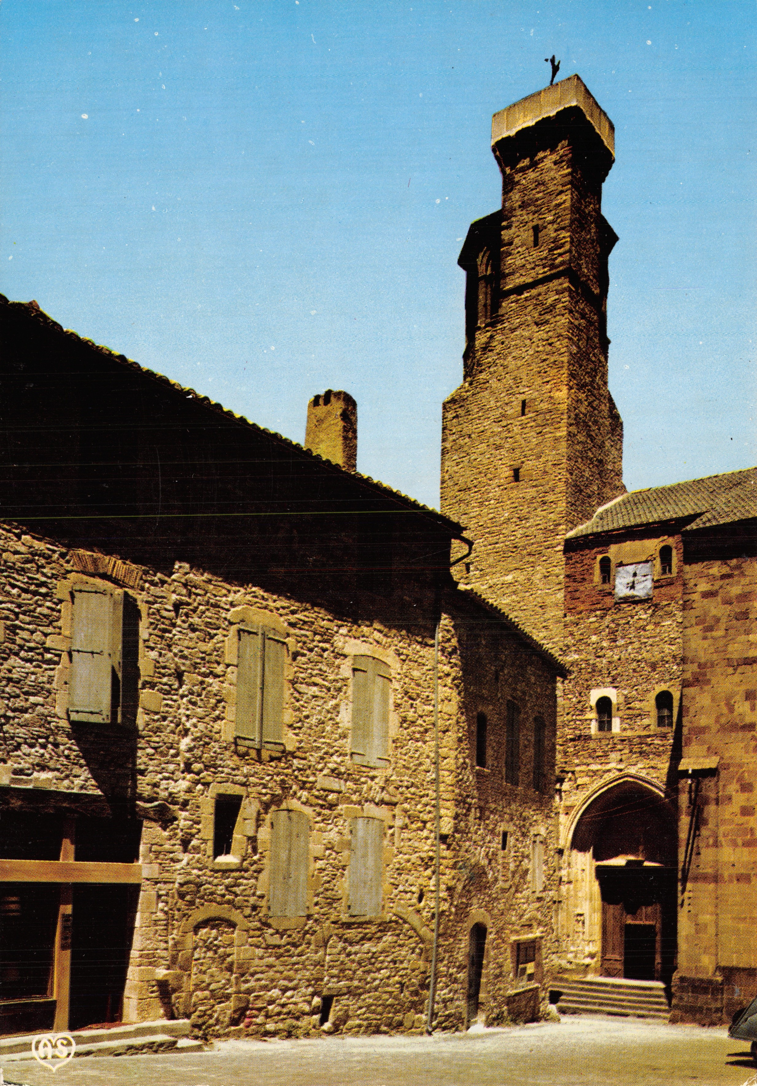 Cordes-sur-Ciel — Campanile della Chiesa di San Michele — Società delle Carte Postali APA-POUX - ALBI