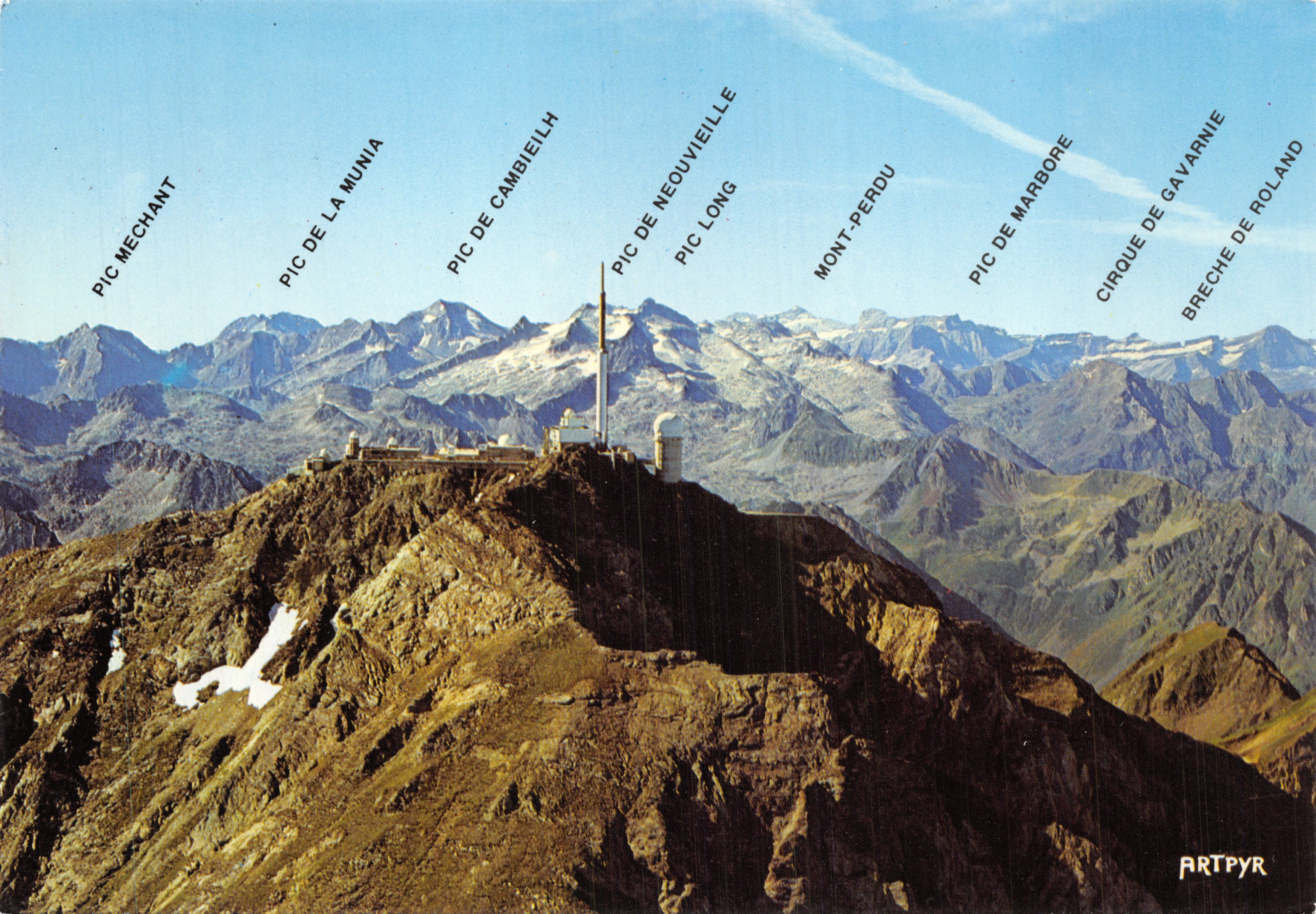 Vista aerea dell'Osservatorio del Pic du Midi — editore ART PYR
