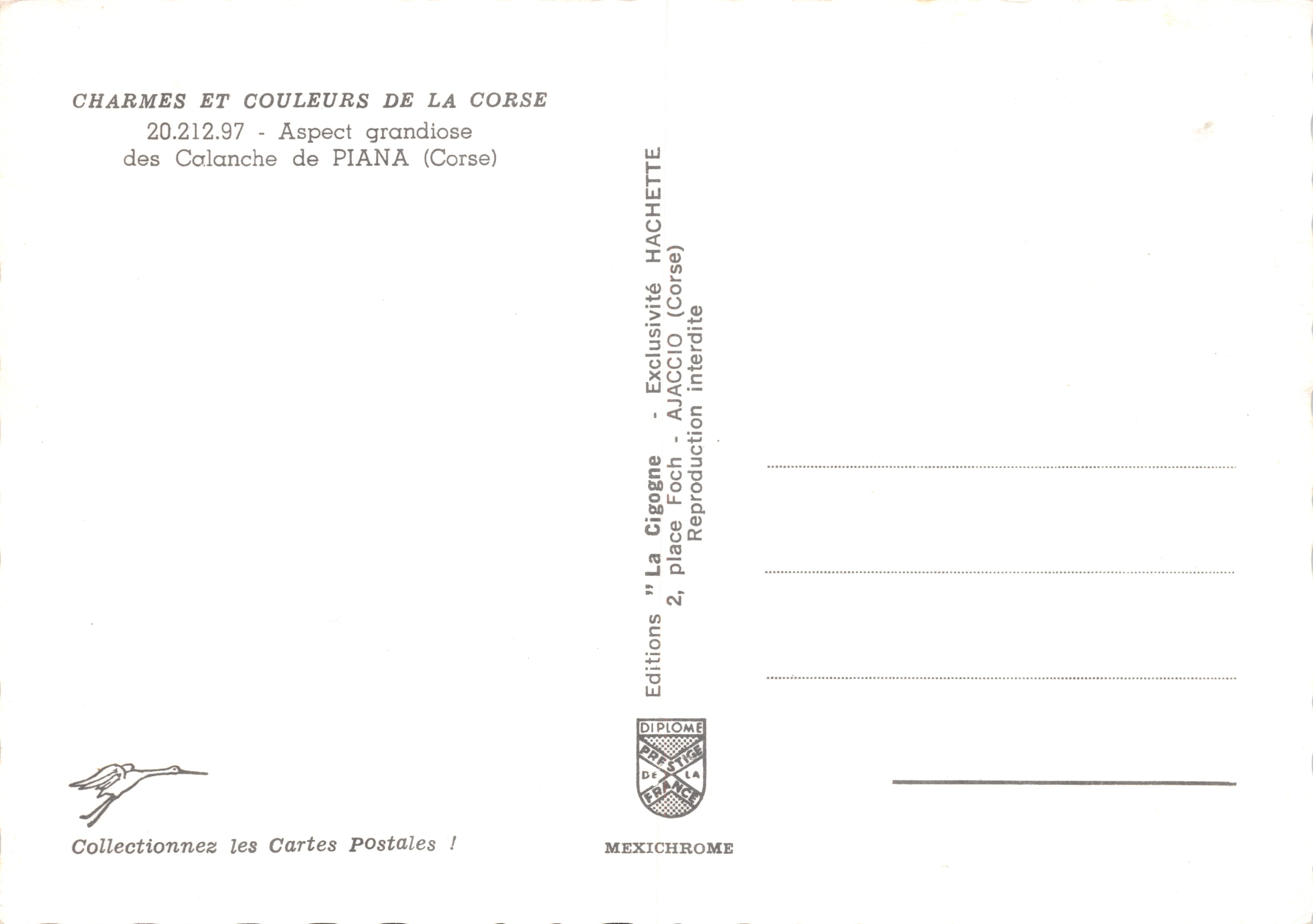 Calanche de Piana — paisaje rocoso grandioso — editor IRIS — Reverso