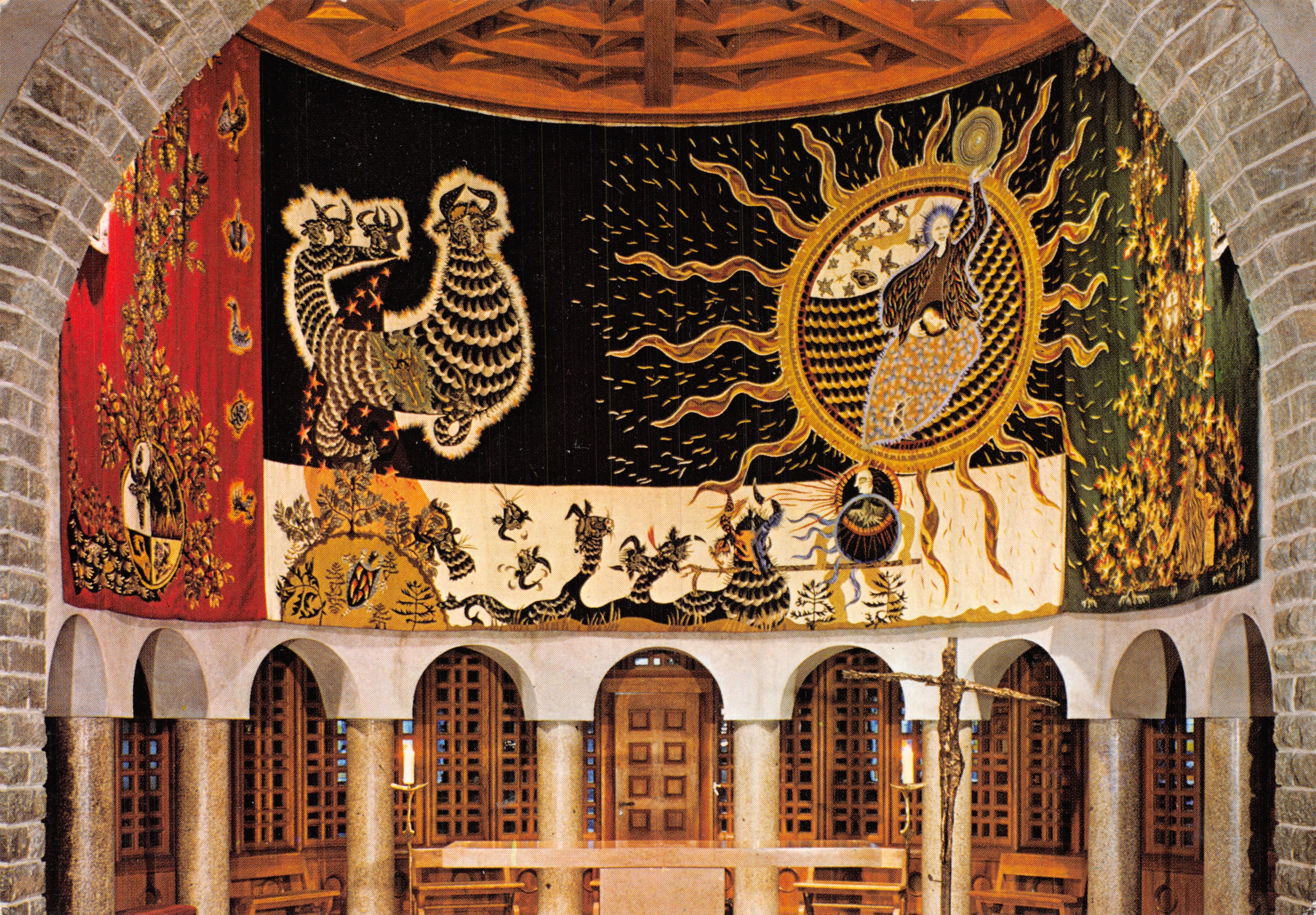 Chiesa di Notre-Dame de Toute Grâce — Tappeto di Lurçat — Edizioni Parrocchiali di Assy
