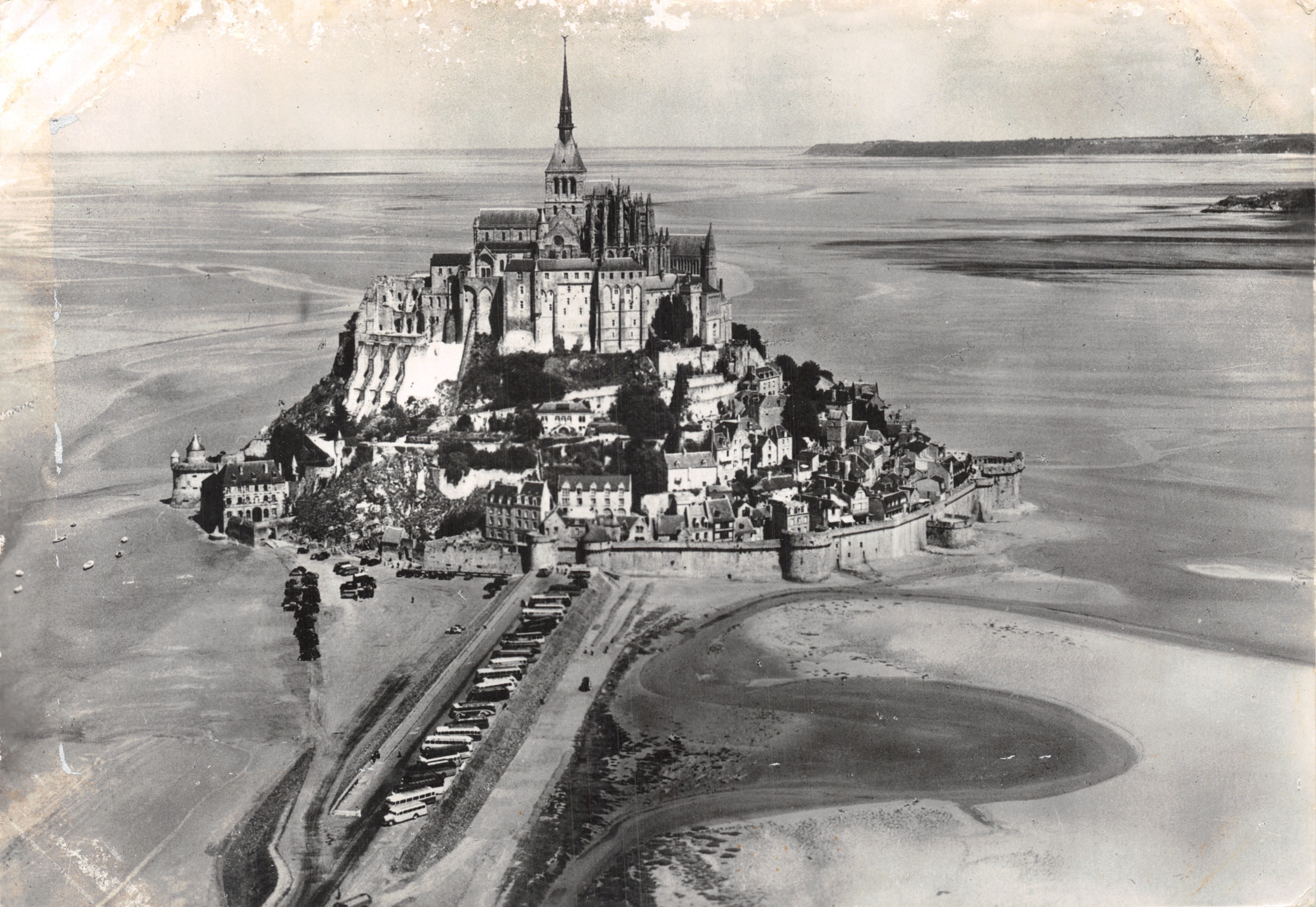 Mont Saint-Michel — luftige Ansicht von der Maschine, südliche Seite — Verlag PHOTO VERITABLE, n° 50 353 71 7267 032