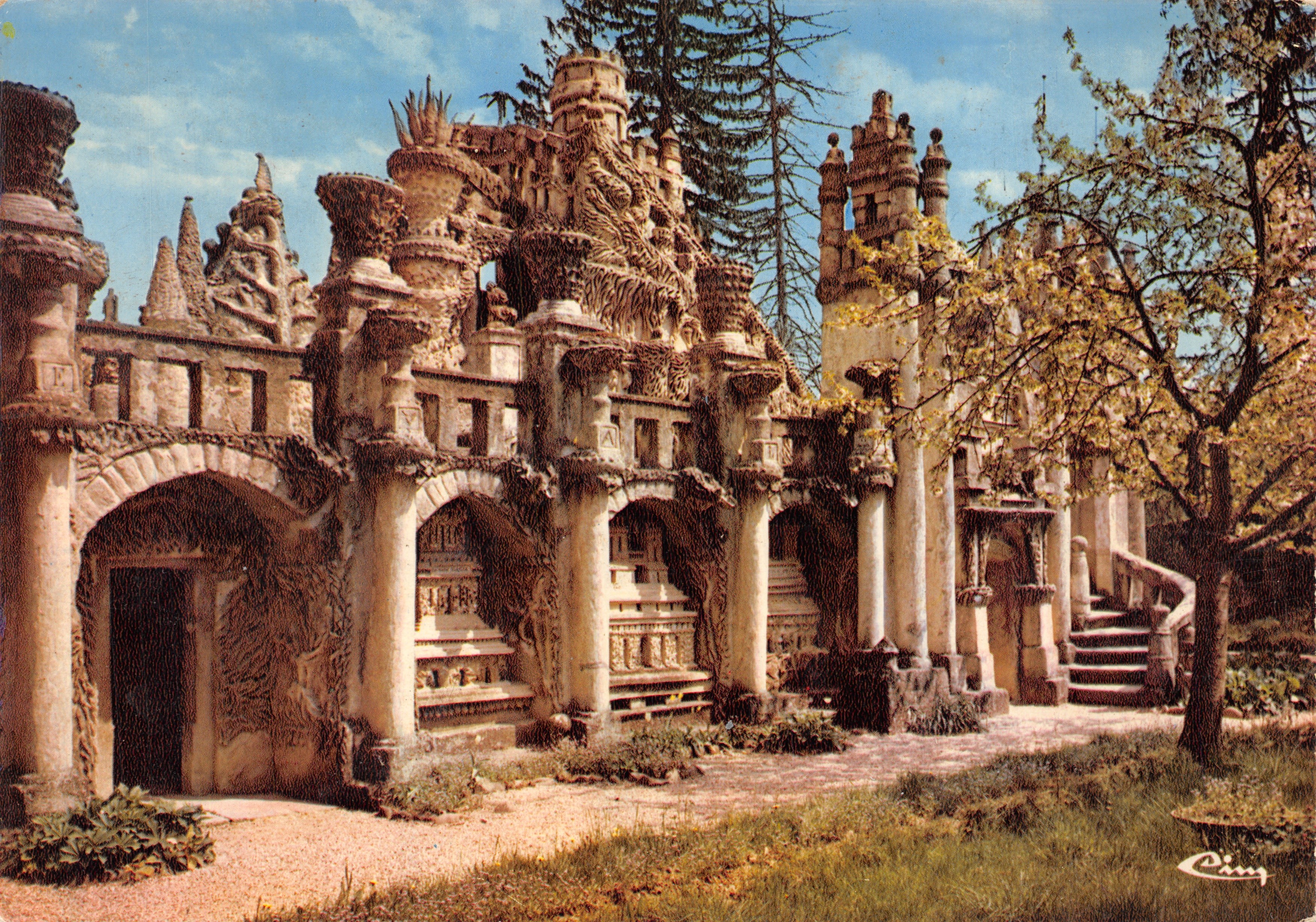 Haüterives (Drôme) — El Palacio Ideal — obra del cartero Cheval (1836-1924) — editor CIMCROME