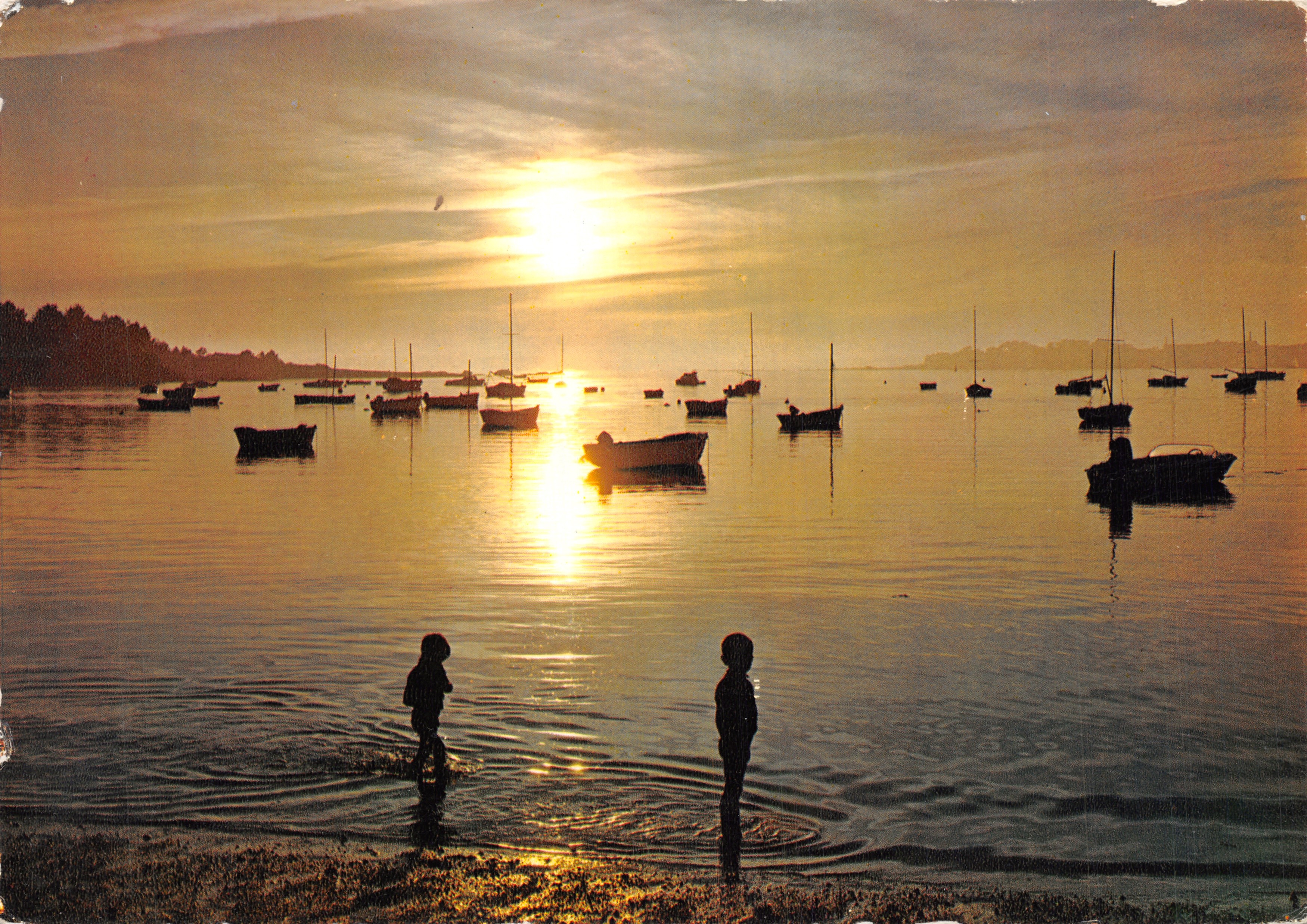 Kustlijn — zonsondergang aan de kust — Drukker CIMCOLOR