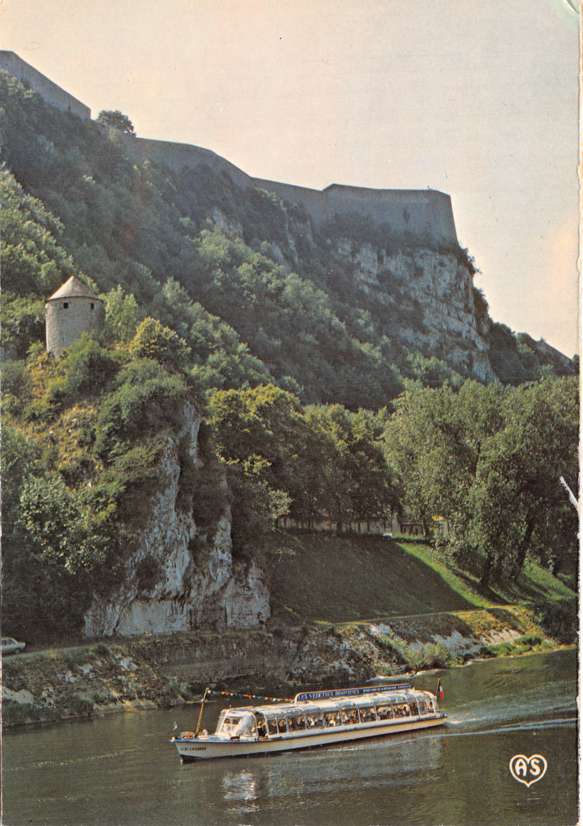 Les Ve dettes Bisontines — boottocht op de Saône — uitgever AS