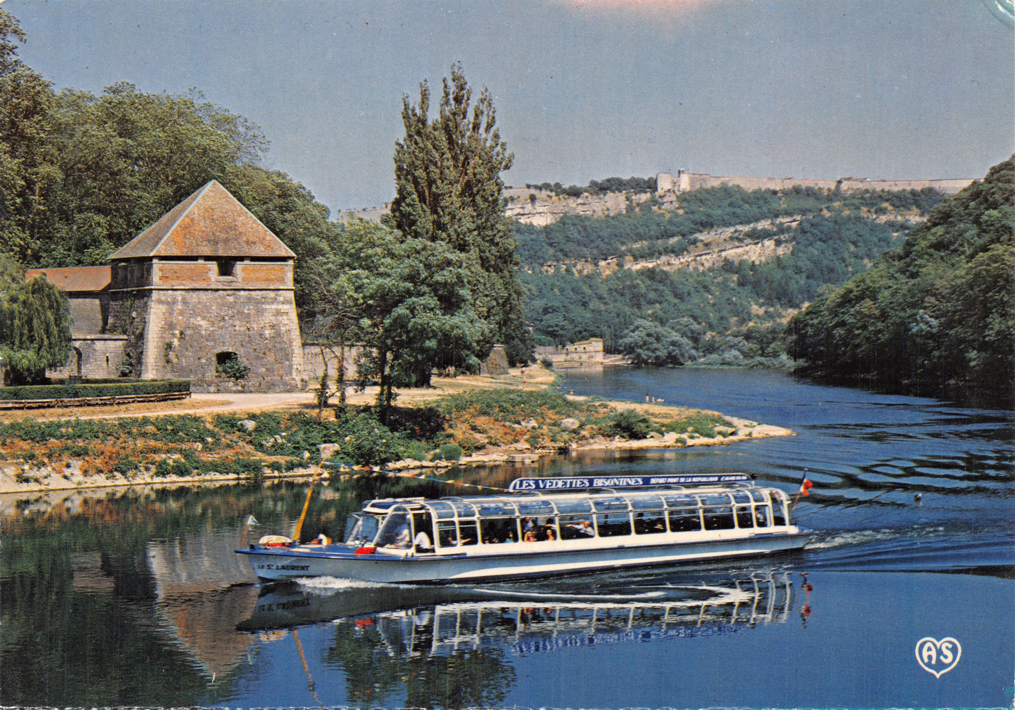 Besançon — Tour de la Pelote avec bateau « Les Vedettes Bisontines » — Éditeur AS