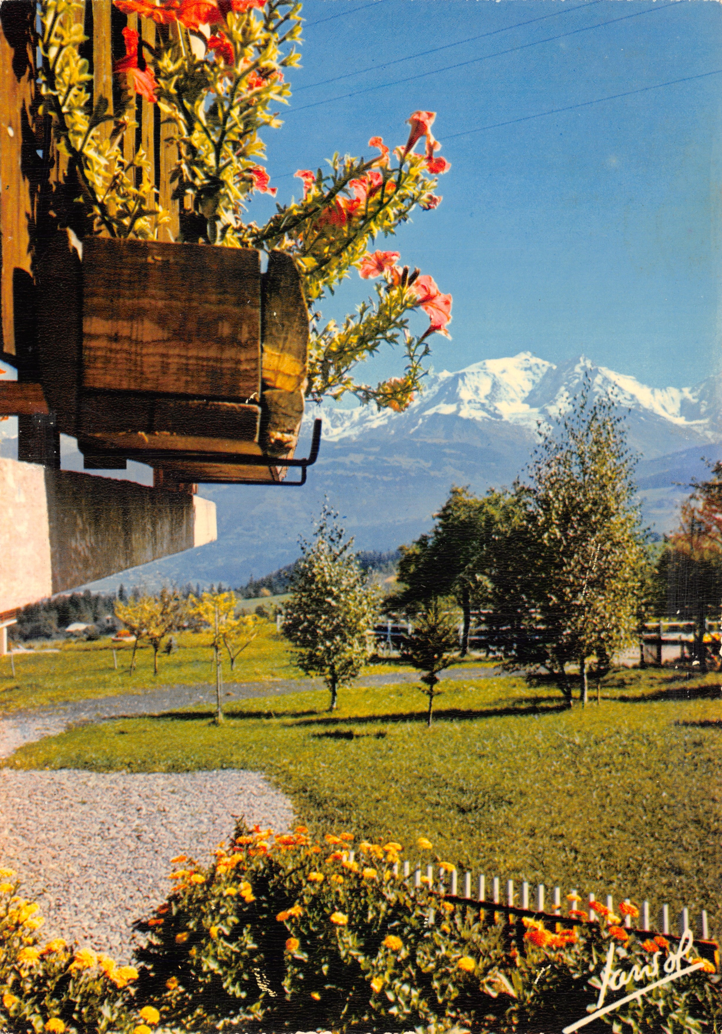 Uitzicht op de Savoie — gesneeuwde berg in de verte — uitgever JANSOL, n°170