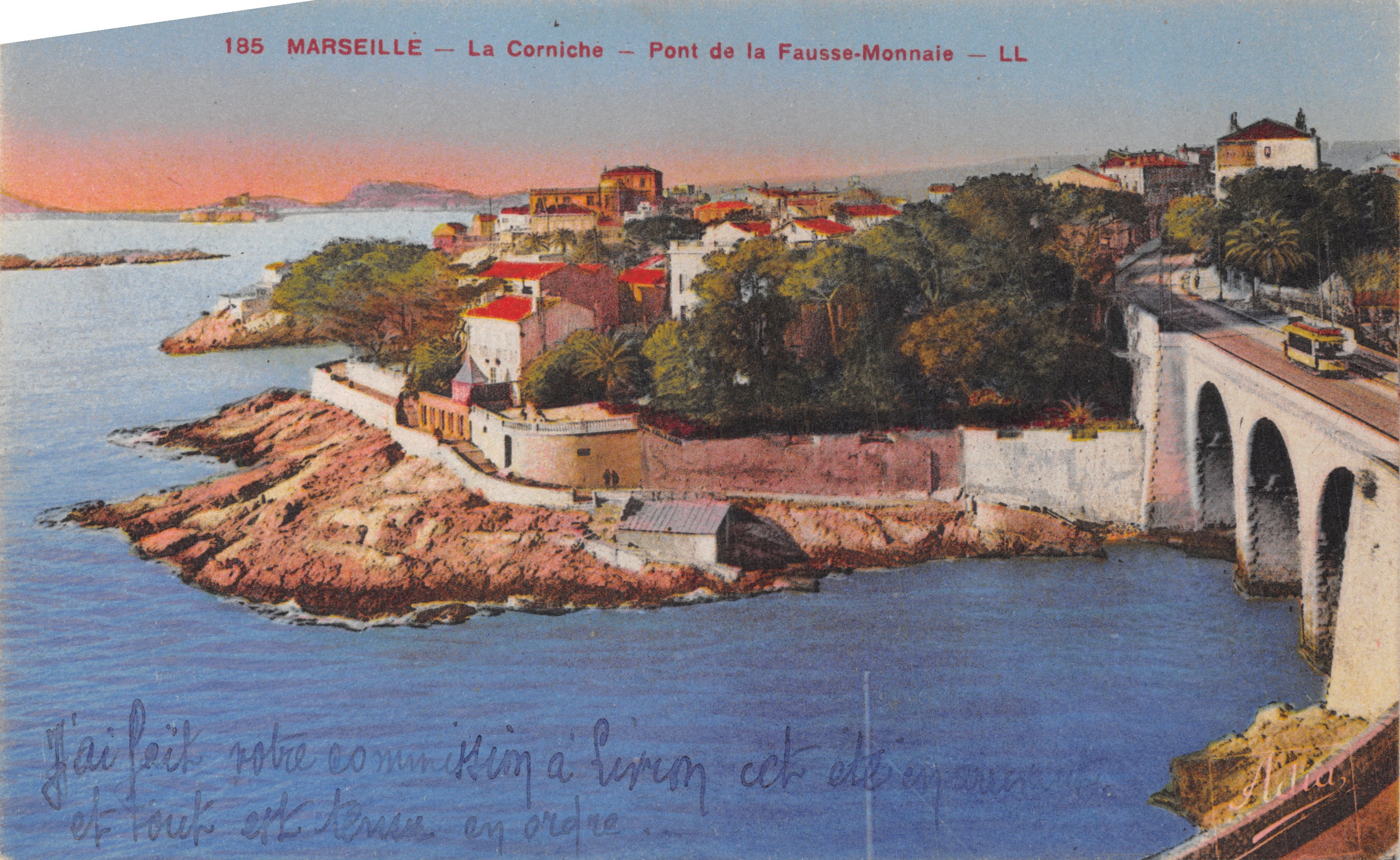 Marseille — De Corniche — Brug van de Valse Munt — LL — Uitgever LL