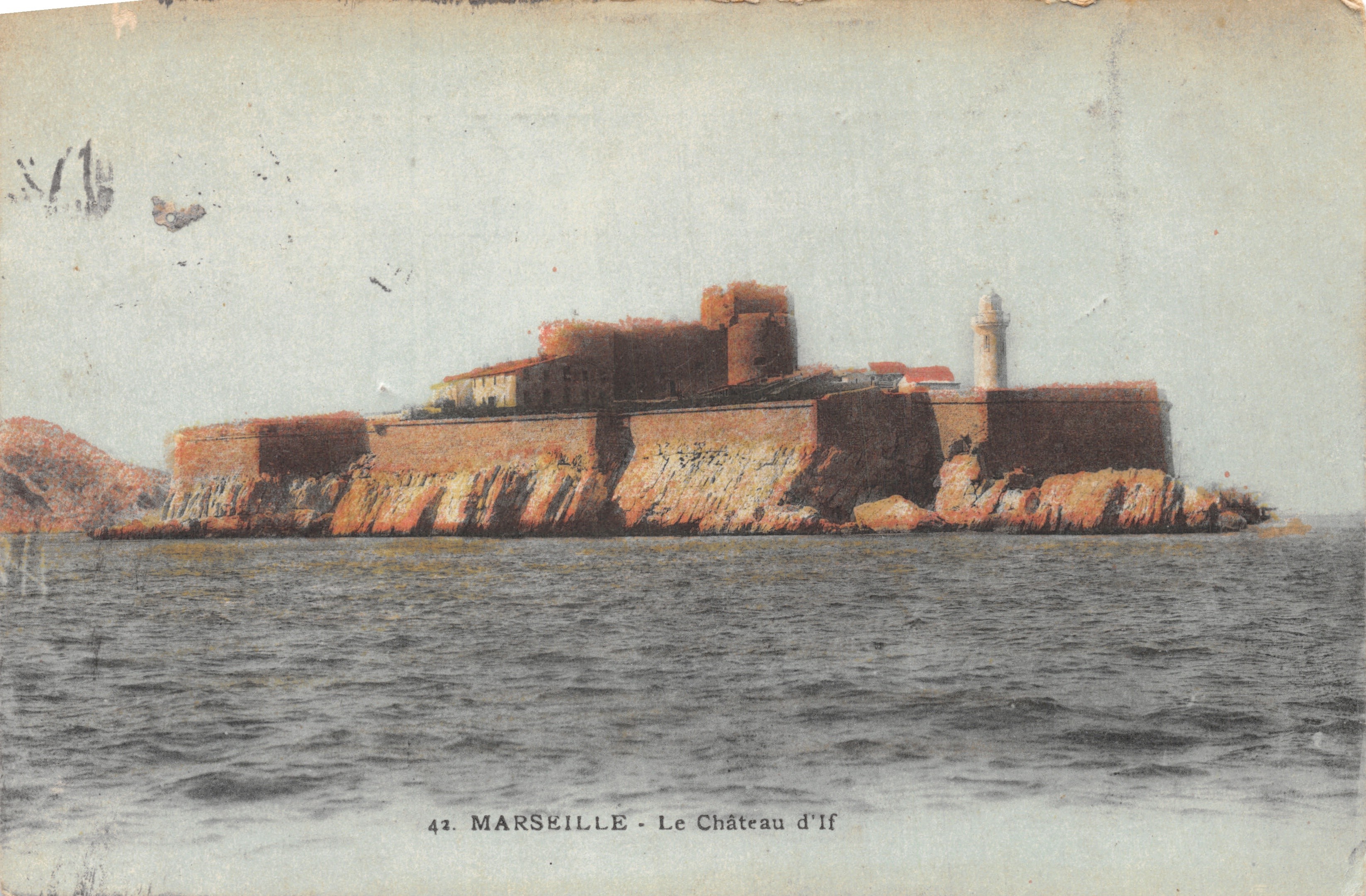 Marseille - Het Kasteel van If — uitgever Ateliers de Phototypie Guendé, n°42