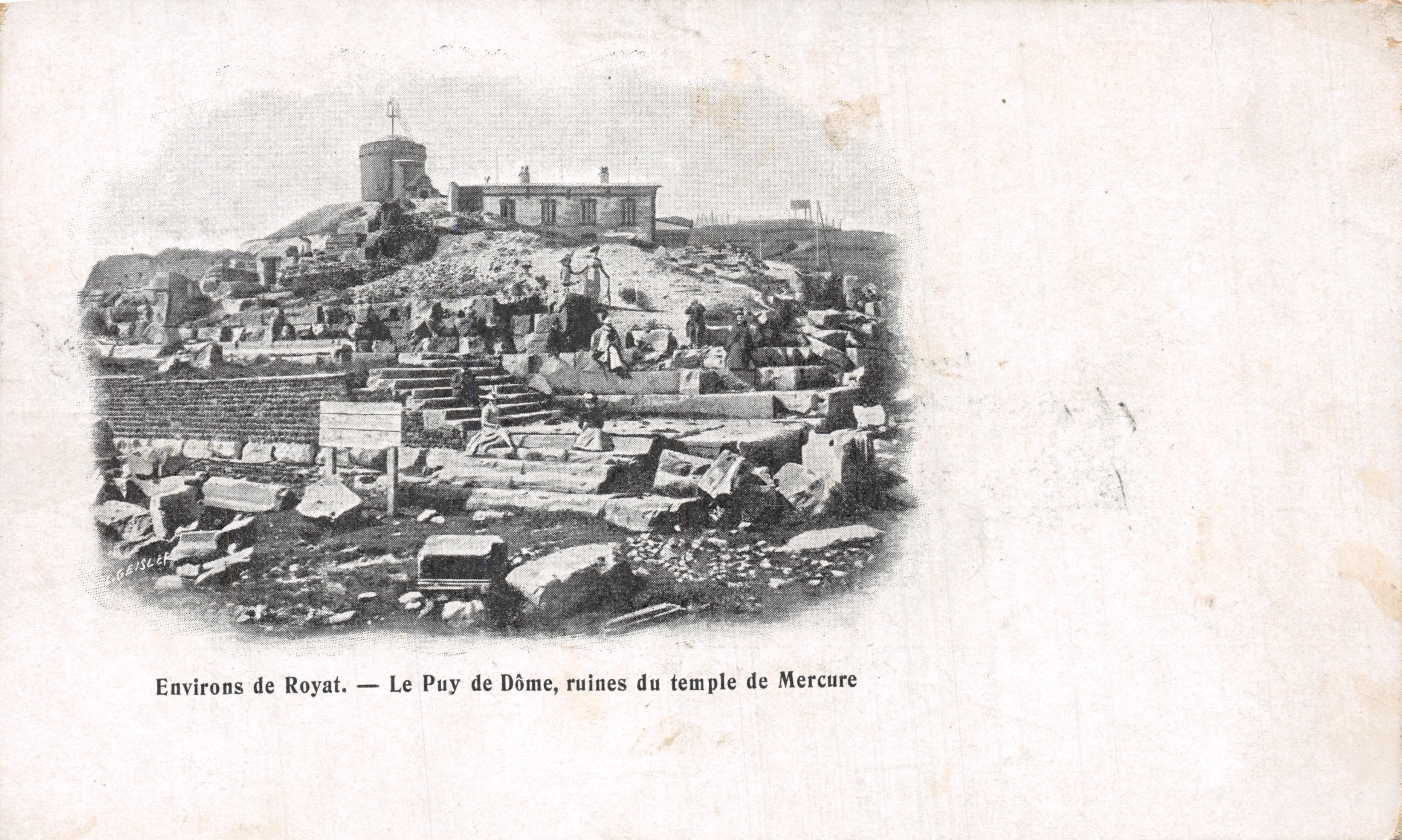 Dintorni di Royat — Le Puy de Dôme, rovine del tempio di Mercurio — Z. Coisier