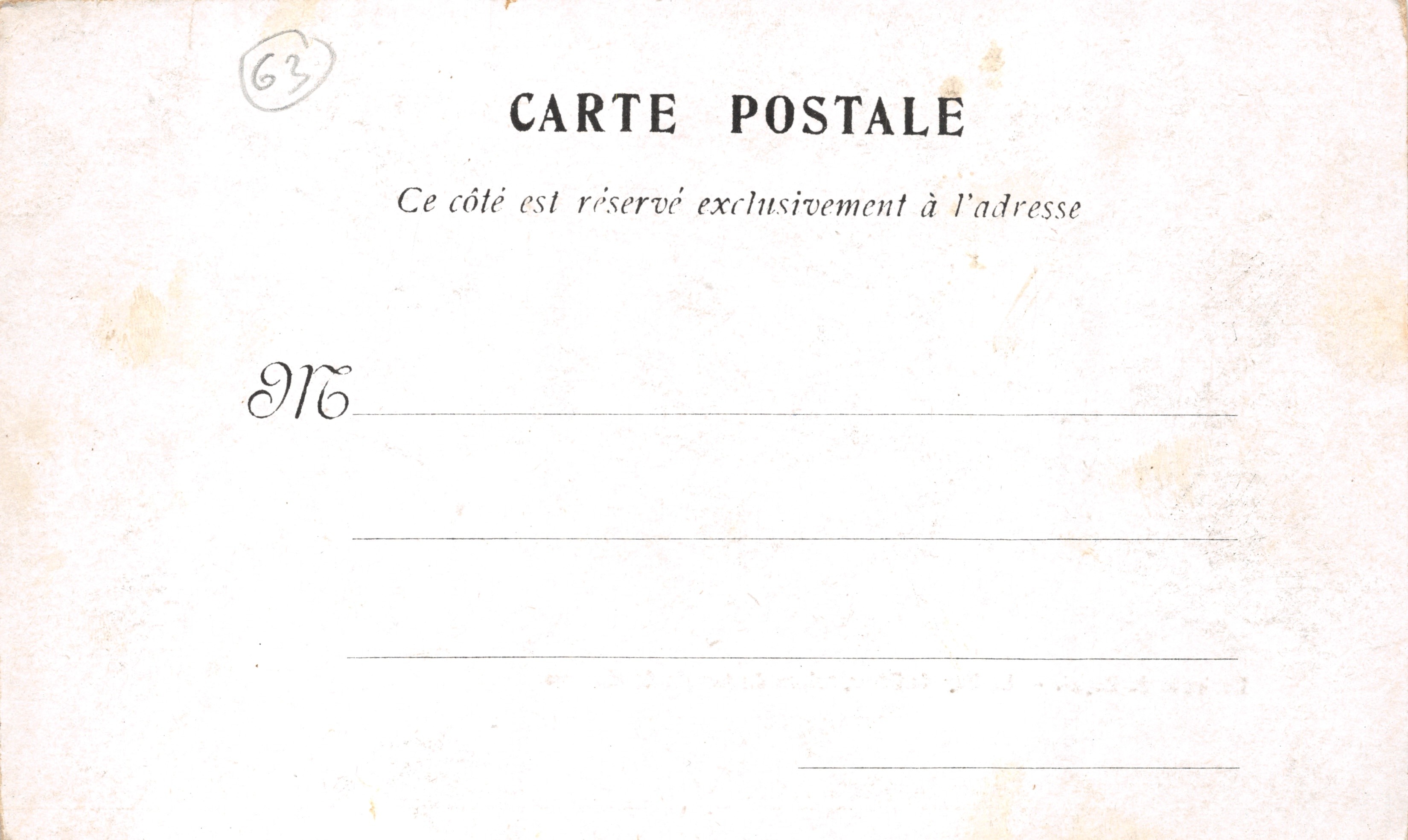 Dintorni di Royat — Le Puy de Dôme, rovine del tempio di Mercurio — Z. Coisier — Verso
