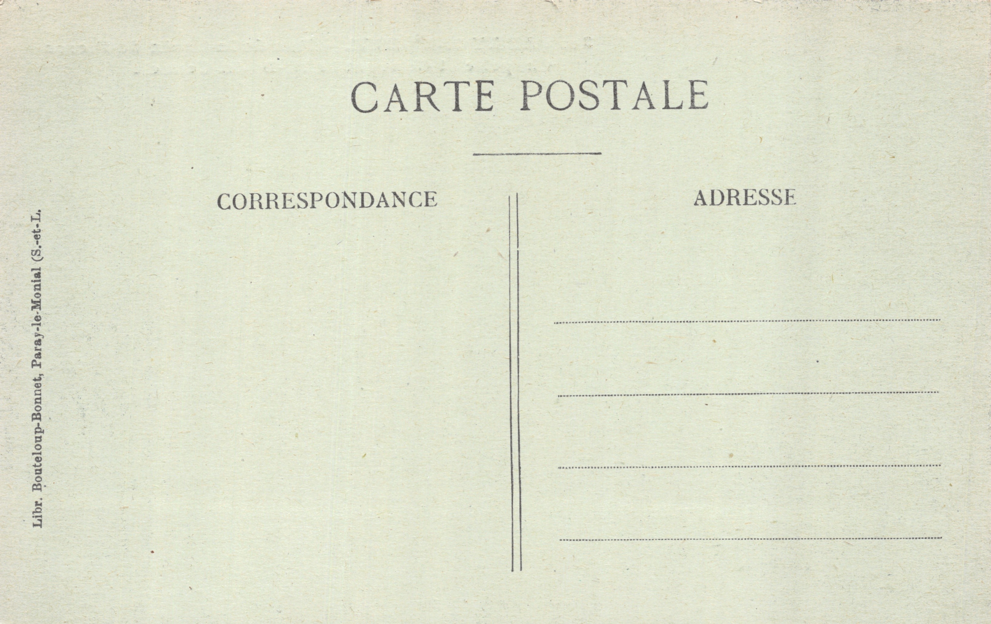 Paray-le-Monial — Capilla y Convento de Nuestra Señora del Cenacle — Librairie Bouteloup-Bonnet — Reverso