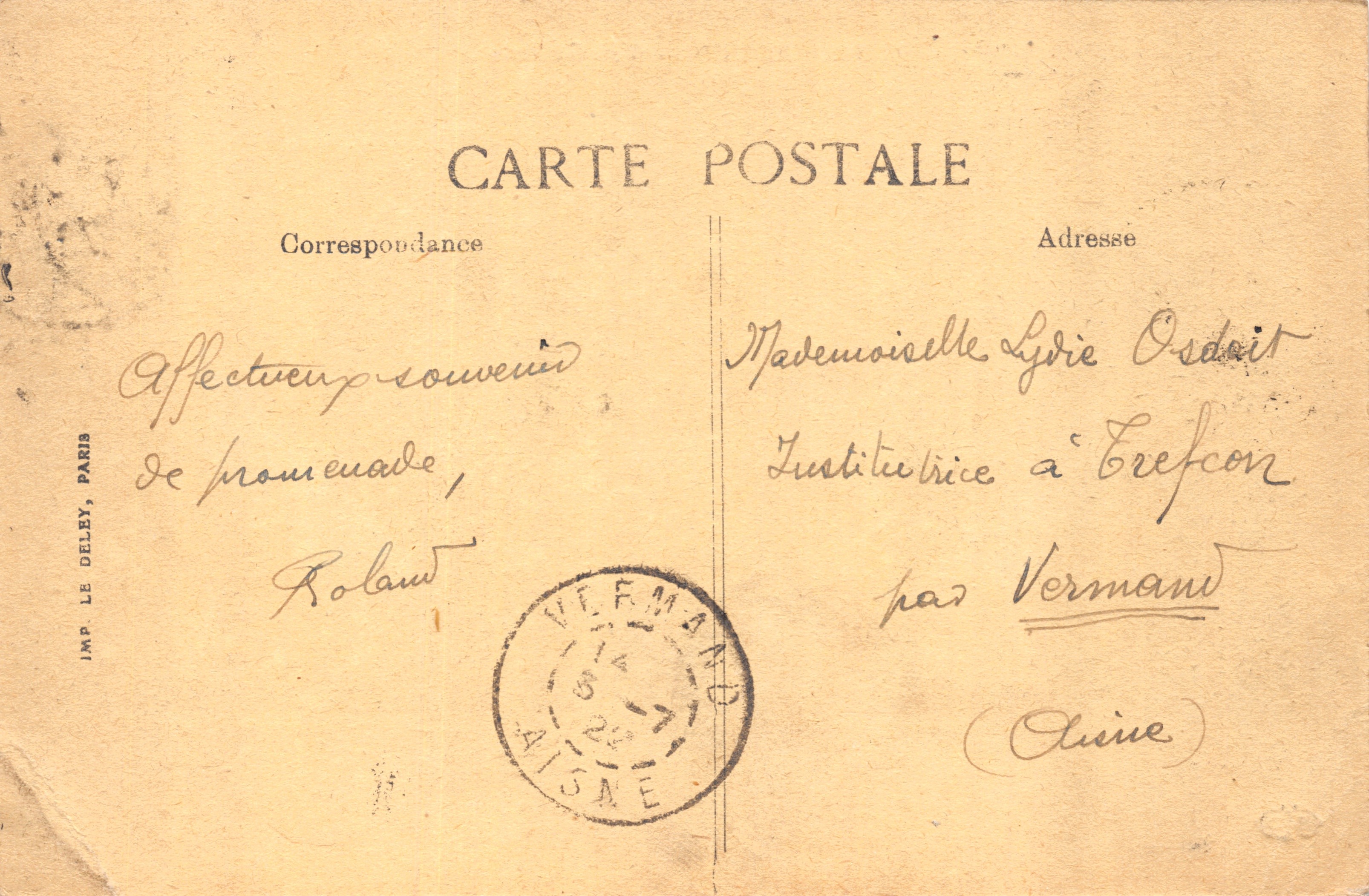 Rouen — Allgemeiner Blick — AUF KARTE DRUCKT n°326 — Rückseite