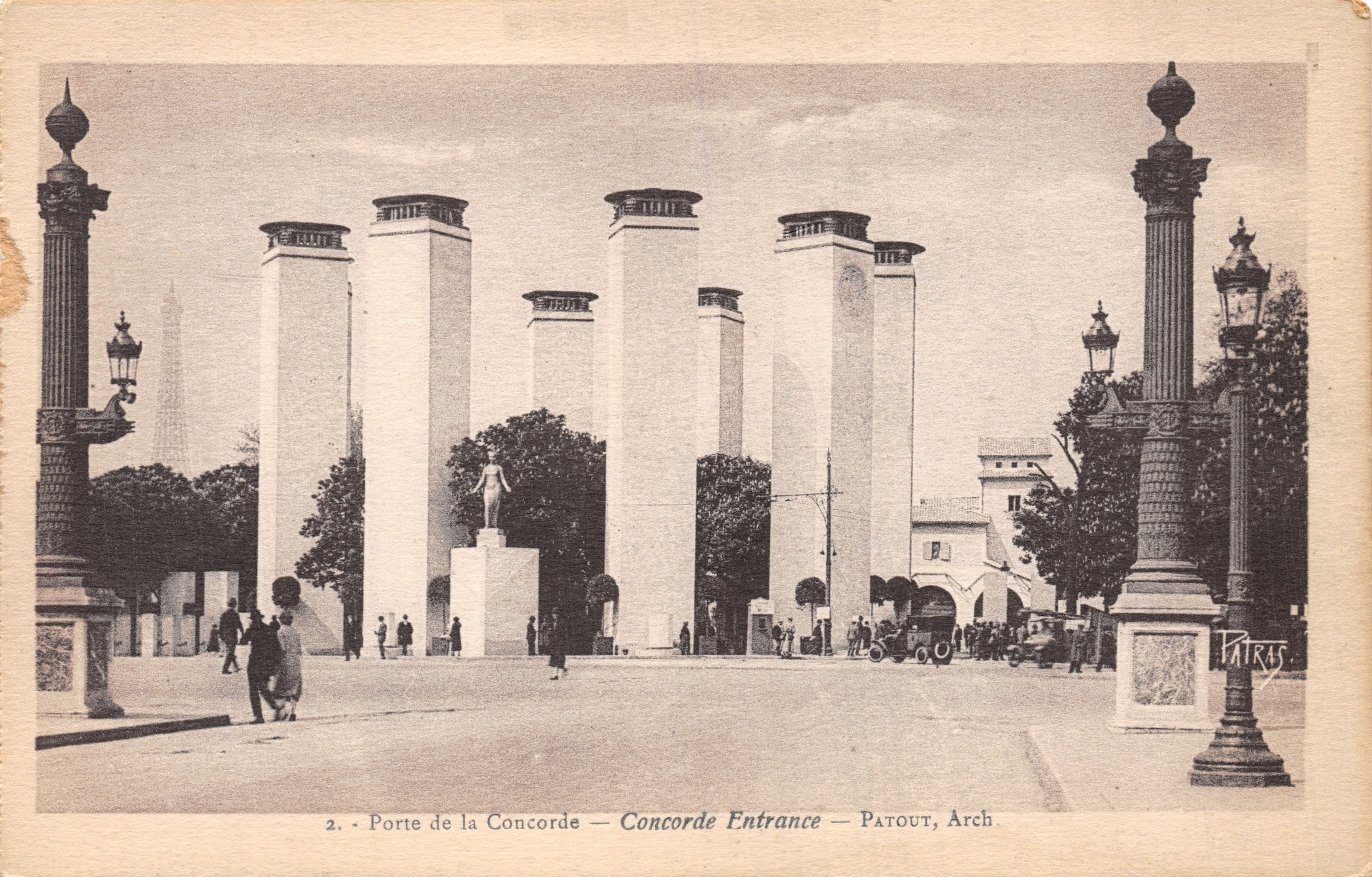 Porte de la Concorde — Entrée de la Concorde — éditeur Patras, n°2