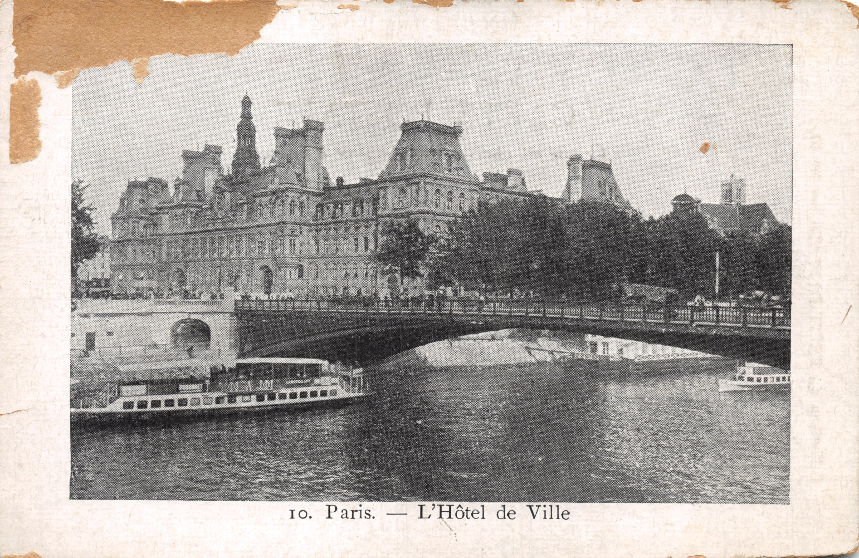 Parijs — Het Hôtel de Ville — Collectie van het PETIT PARISIEN, N° 10