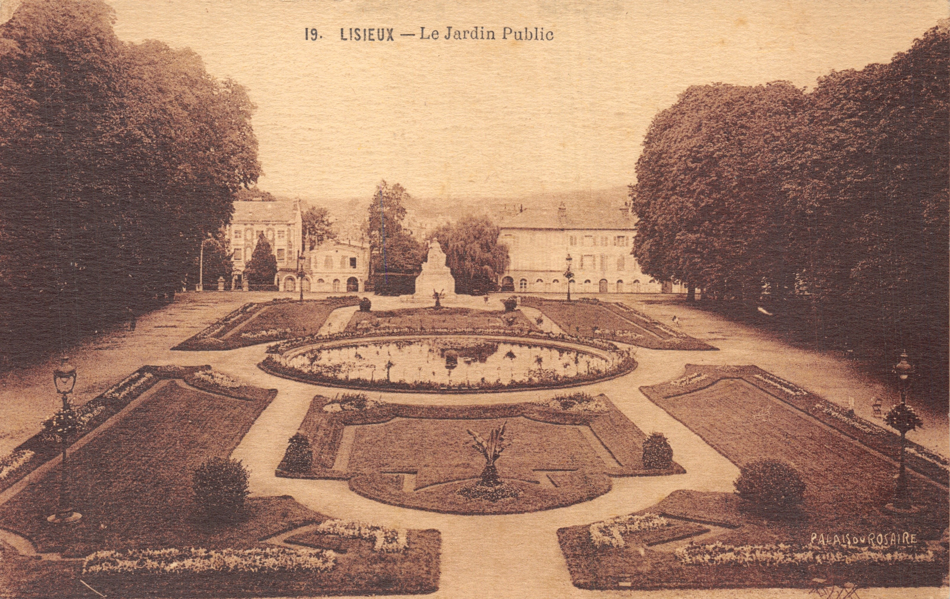 Lisieux — Le Jardin Public — éditeur Palais du Rosaire, n°19