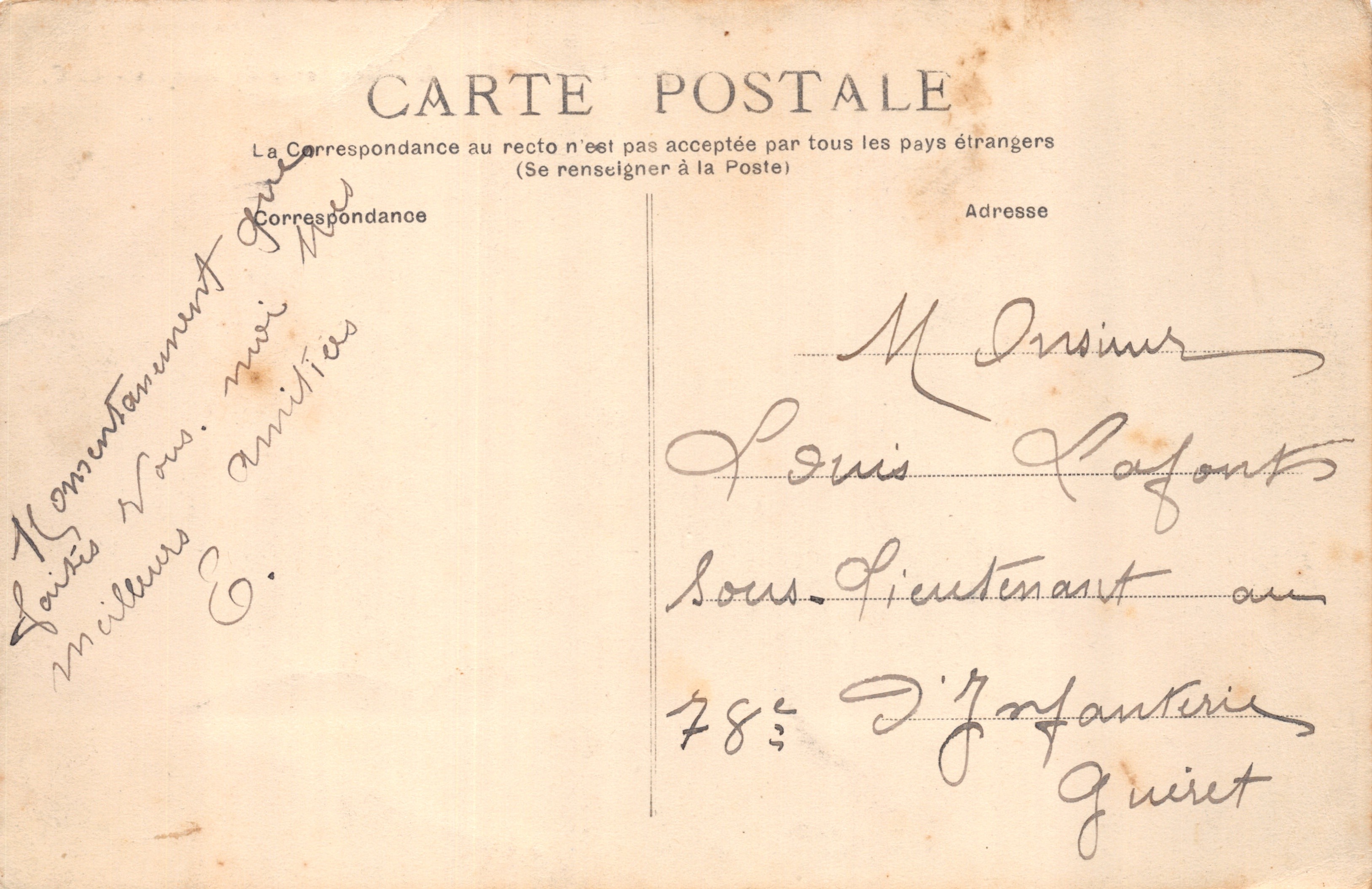 La Rochelle — Eine Ausfahrt von Booten — L. C. n° 1027 — Rückseite