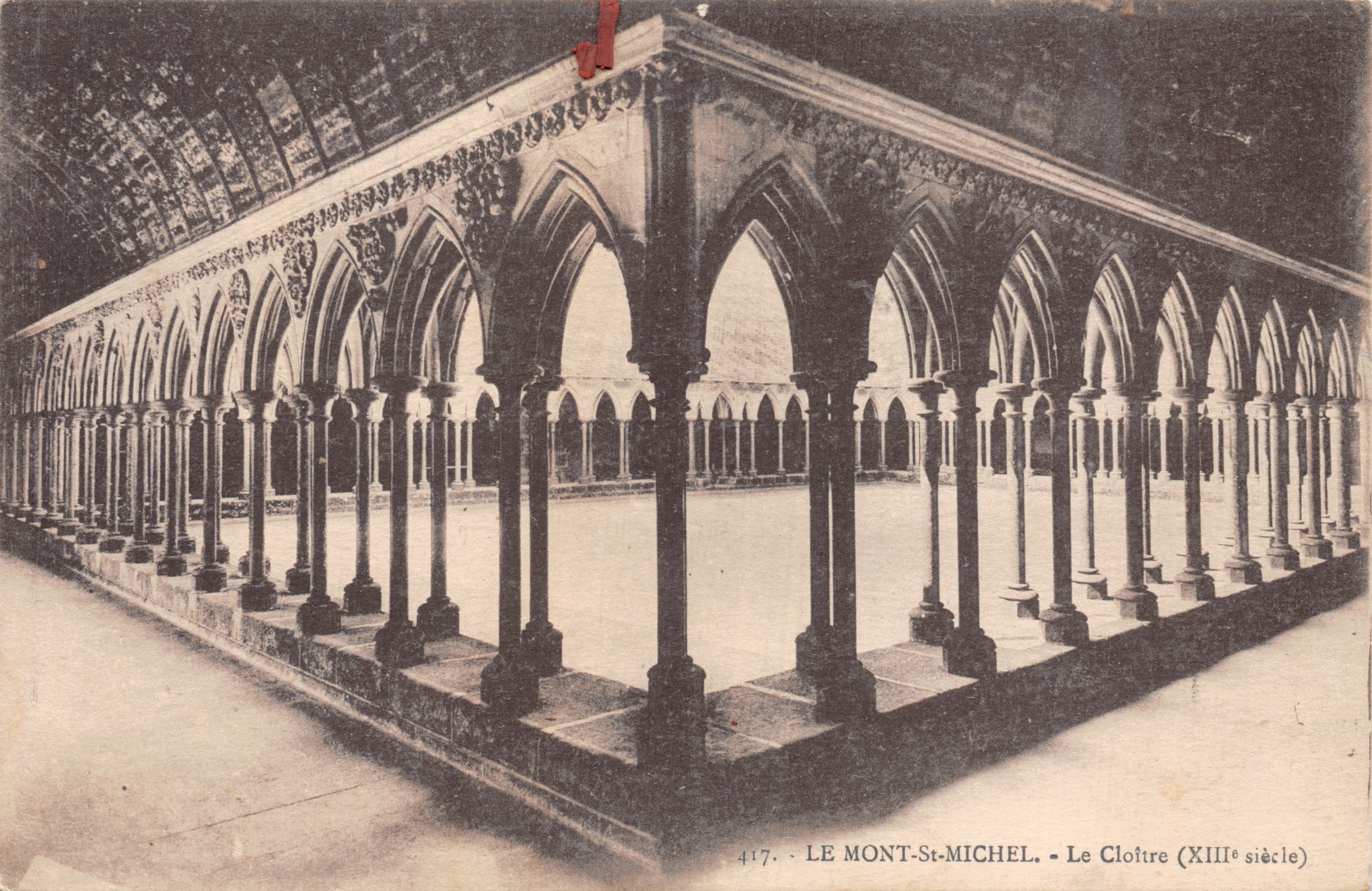 Monte San Michel — Il Cloître (XIII secolo) — editore Laurent-Nel, Rennes, n. 417