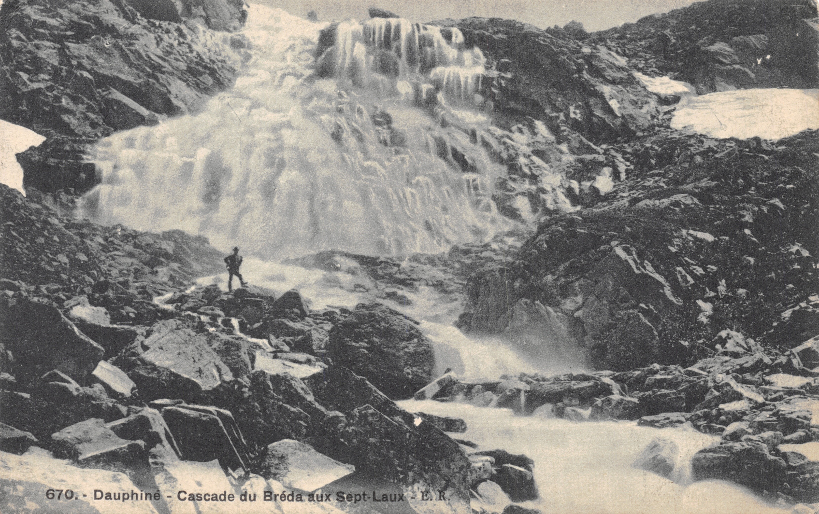 Dauphiné - Cascade du Bréda aux Sept-Laux - E.R. - n° 670