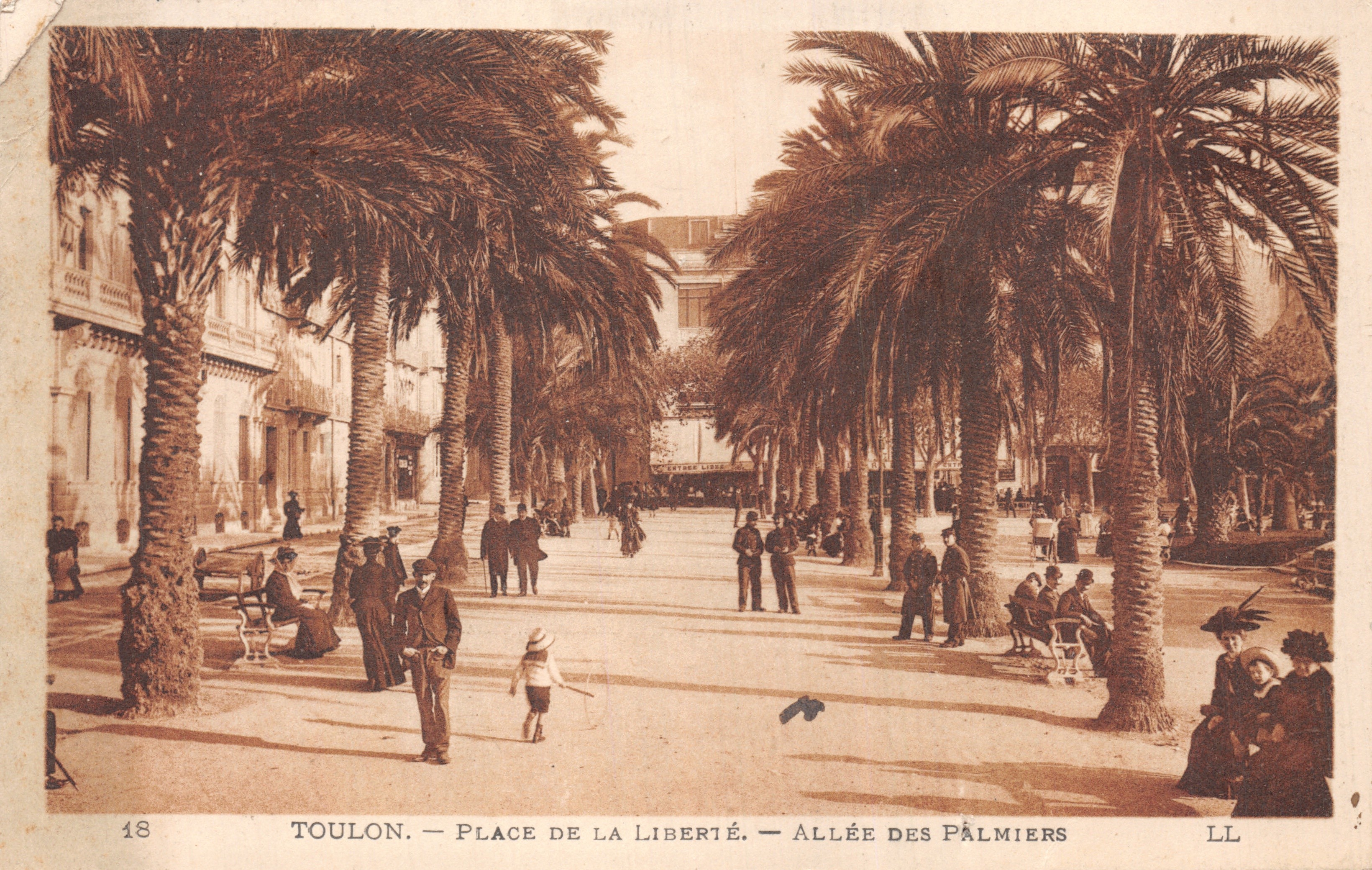 Toulon — Plaza de la Libertad — Avenida de los Palmeros — LL