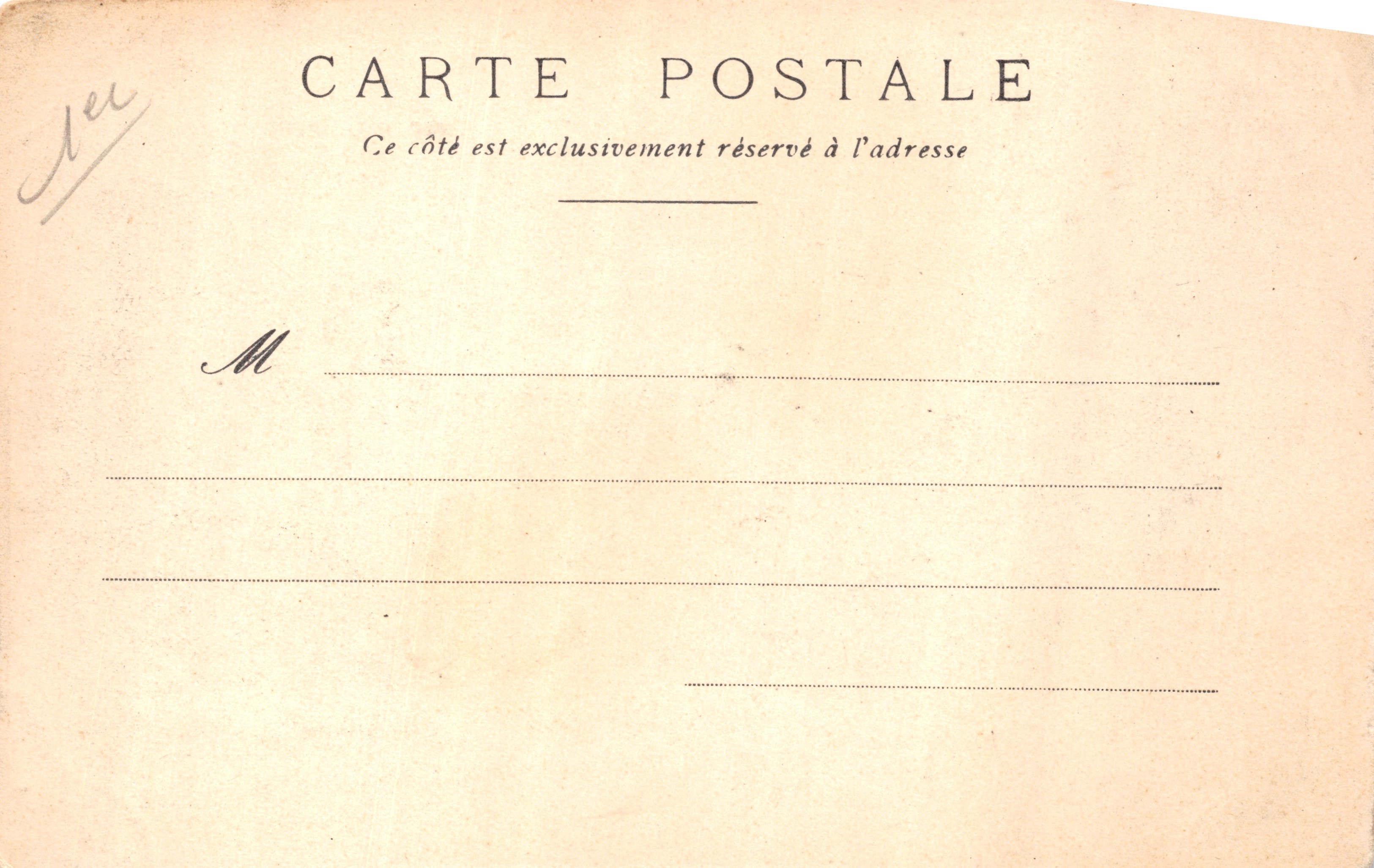 Courtyard of the Carrousel — view of the palace with equestrian statue — publisher '10 PARIS' — Back
