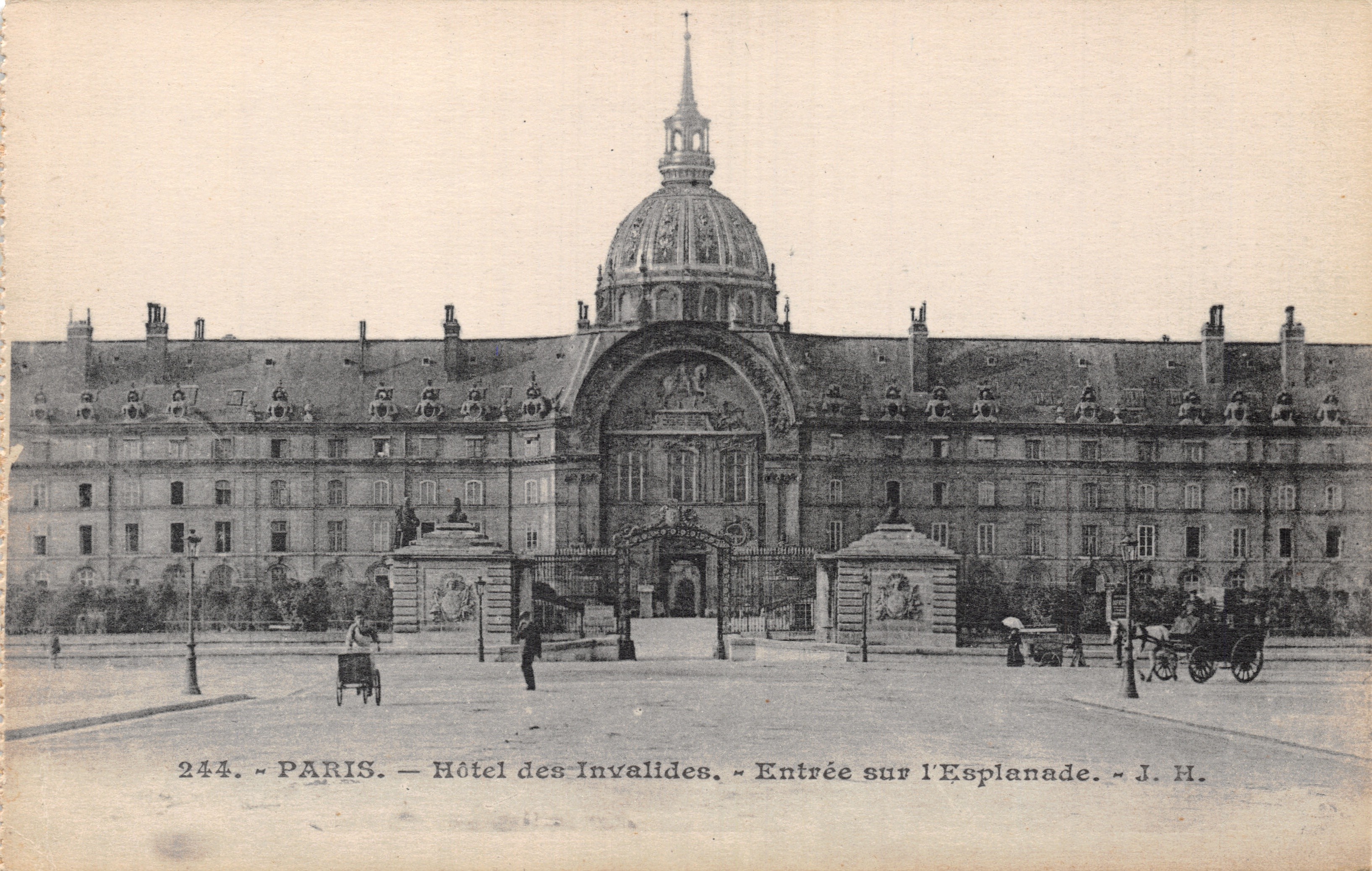 Paris — Hôtel des Invalides — Entrée sur l'Esplanade — J. H. — n° 244