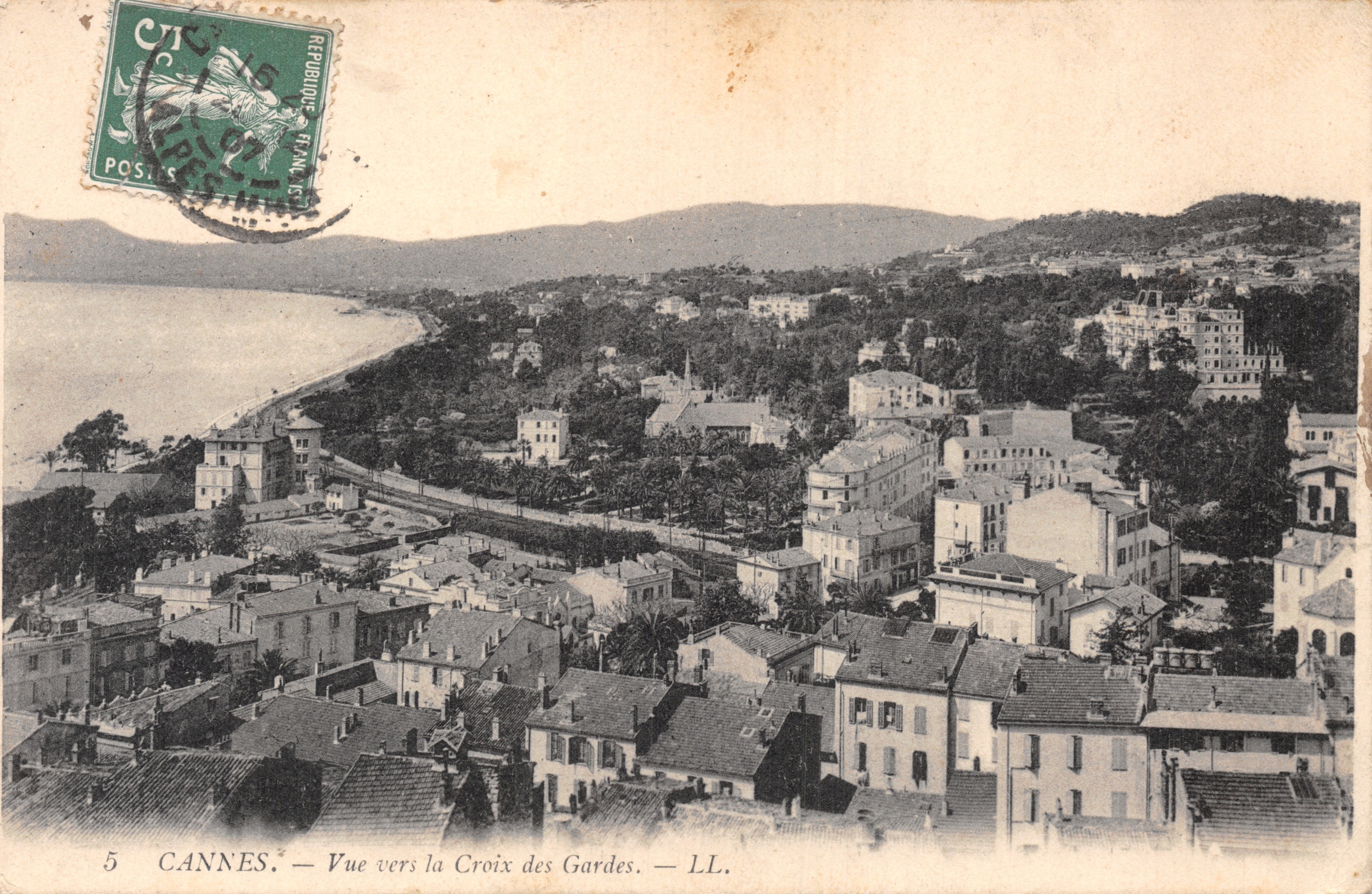 Cannes — Vista hacia la Croix des Gardes — LL