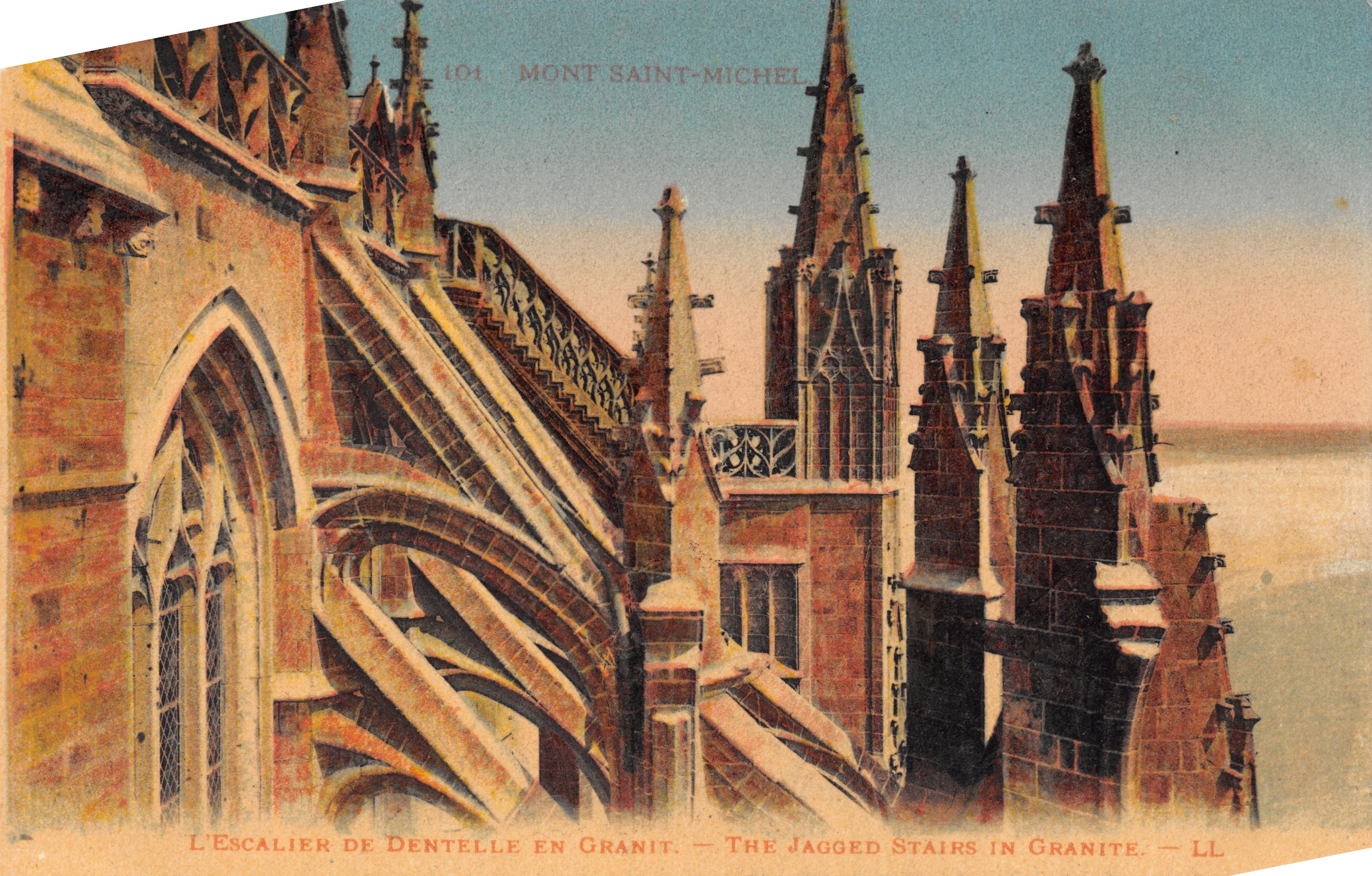 Mont Saint-Michel — Las escaleras dentadas de granito — LL, n° 104