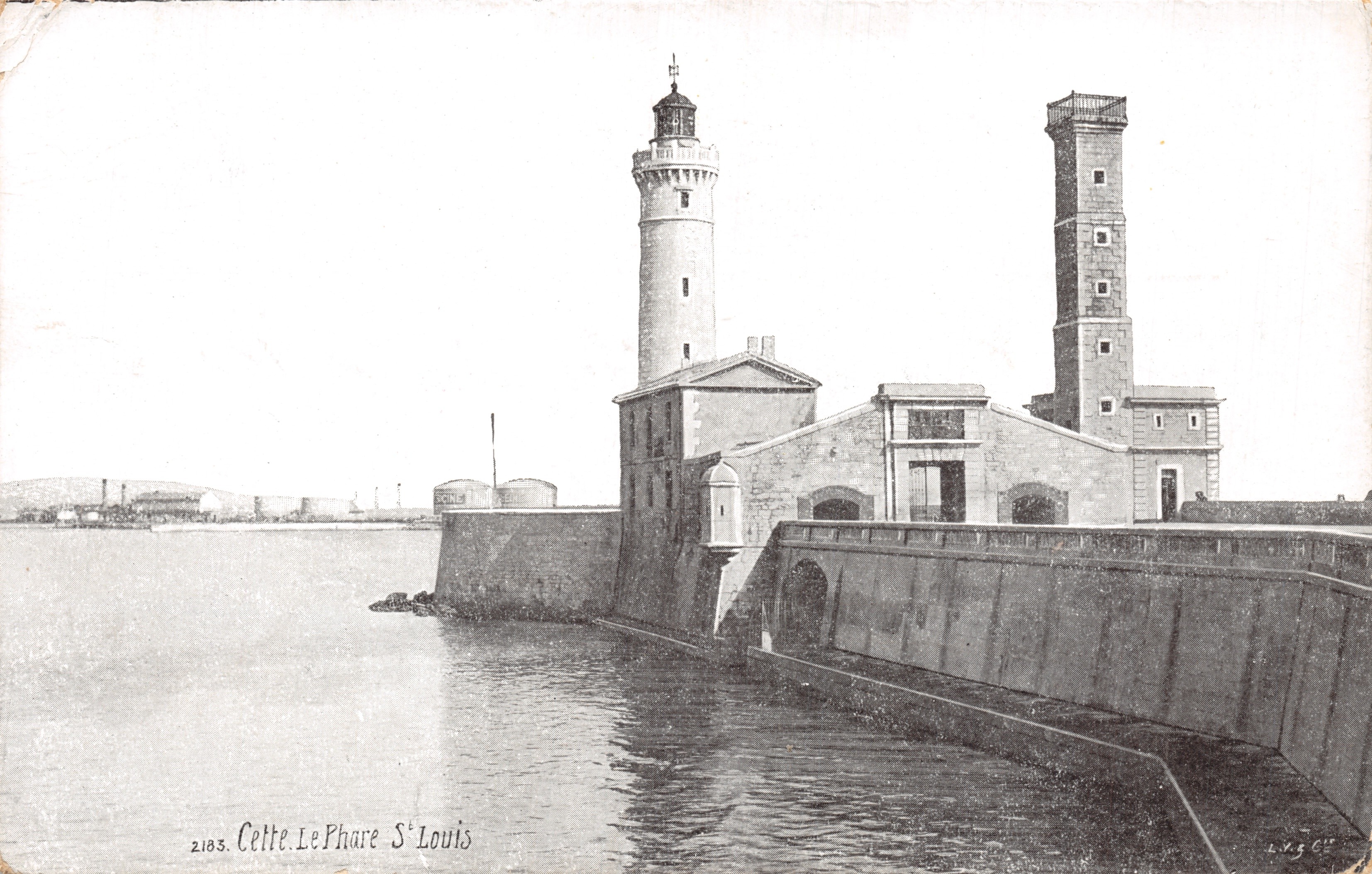 Der Leuchtturm Saint-Louis — Leuchtturm und Wartungshaus — Verlag L. VIGOT, Nr. 2103