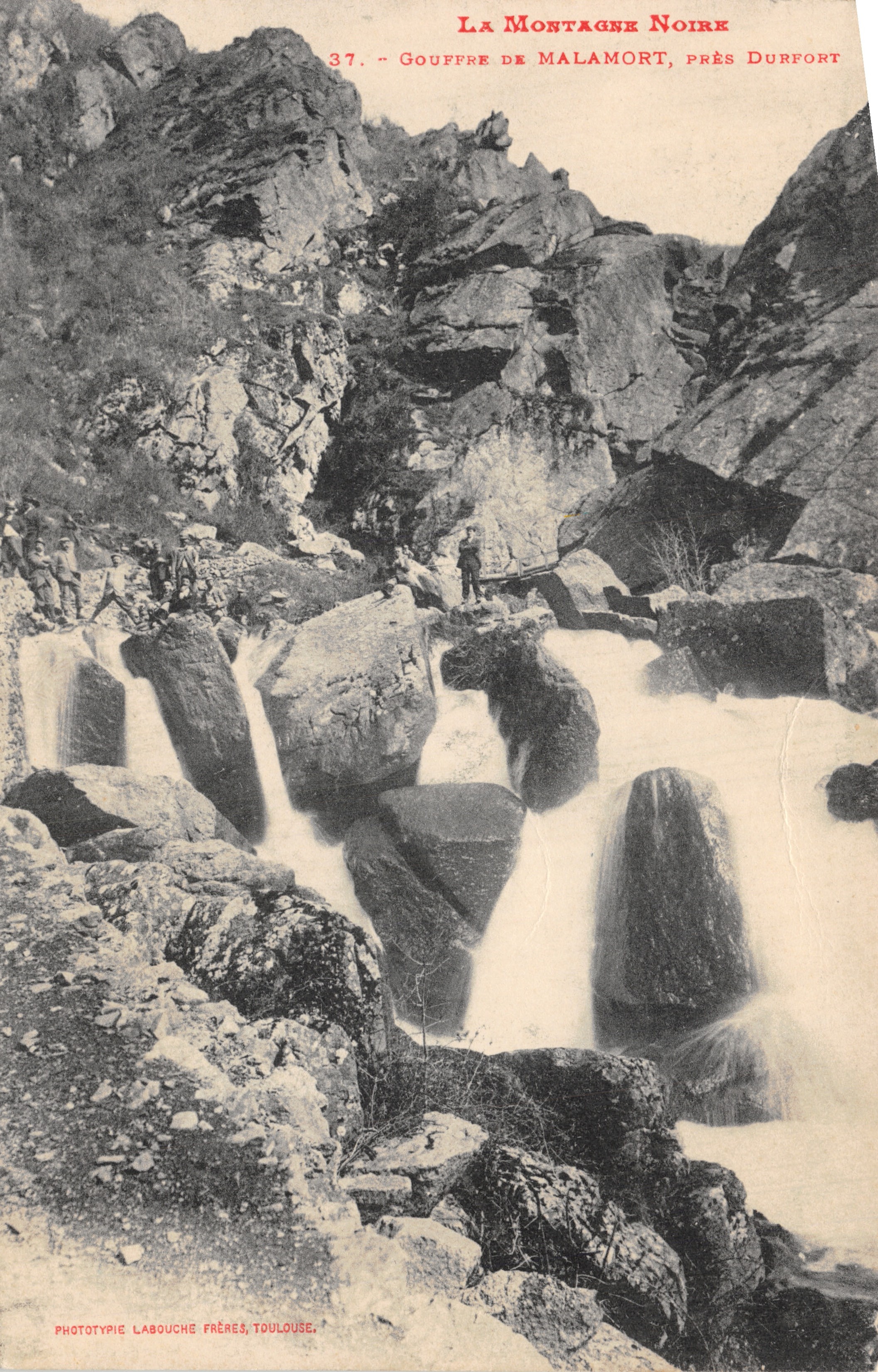 Gouffre de Malamort, près Durfort — La Montagne Noire — Phototypie Labouché Frères, Toulouse, n°37