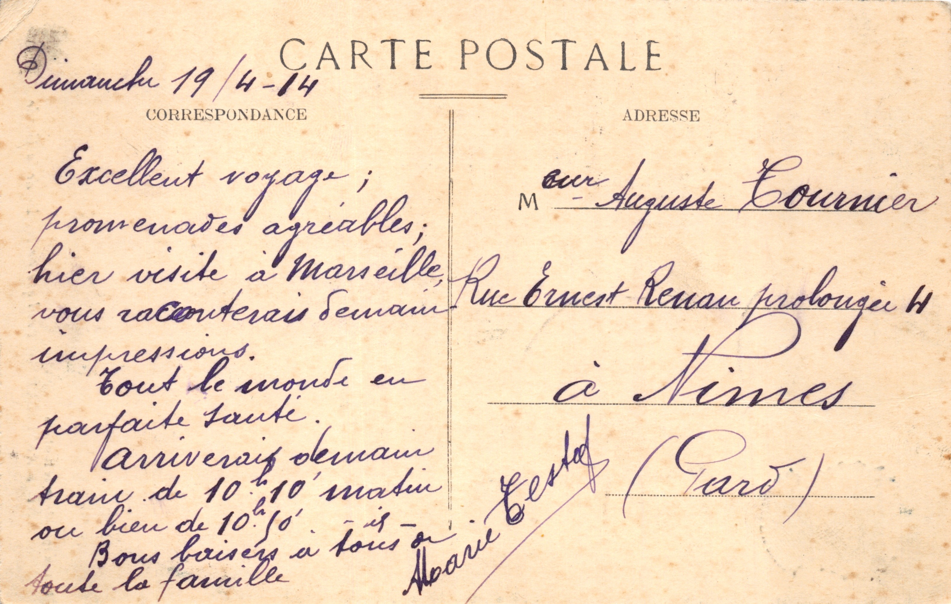 Marseille — Basiliek Onze-Lieve-Vrouw van de Garde — Speciale uitgave van de Basiliek — Achterkant