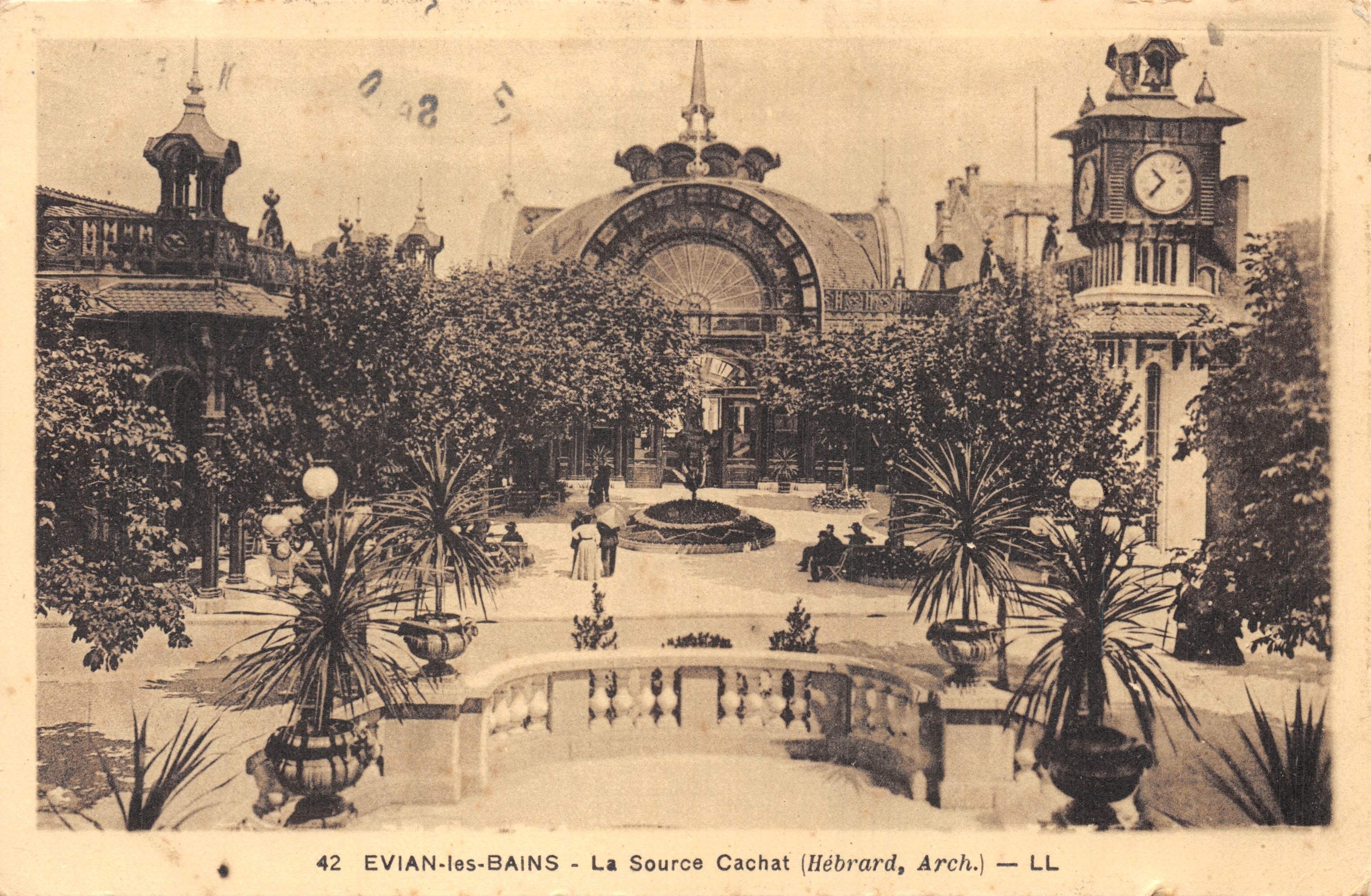 ÉVIAN-les-BAINS — La Source Cachat (Hébrard, Arch.) — LL