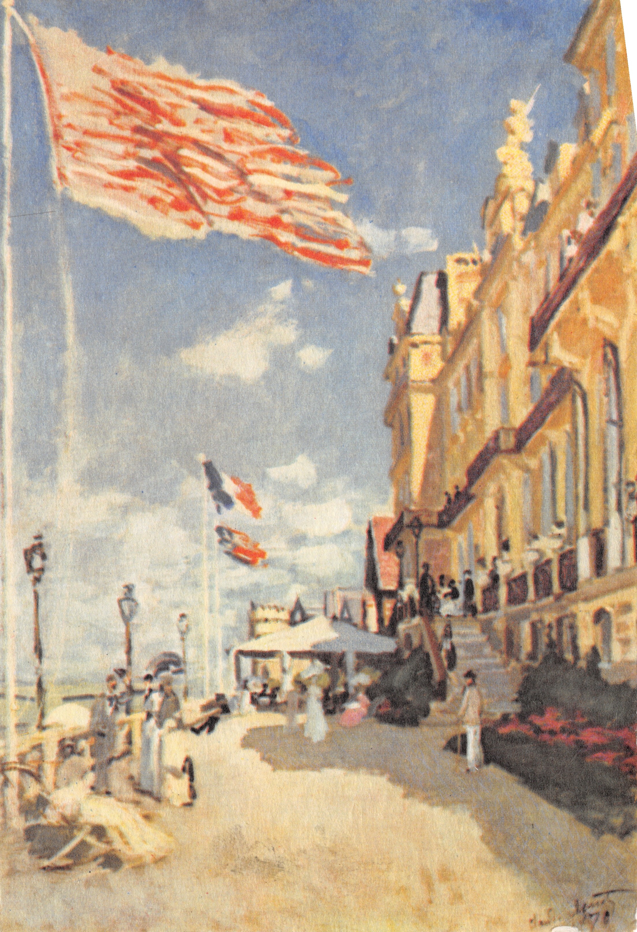Hôtel des Roches-Noires — vista de la promenade — Monet, editor, París