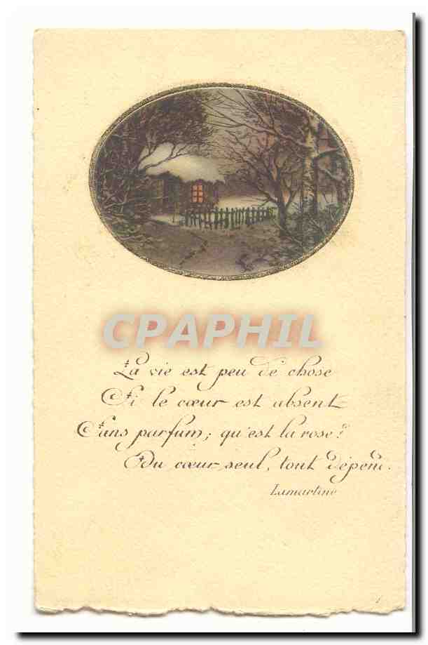 CPA Fantaisie La vie est peu de chose si le coeur est absent
