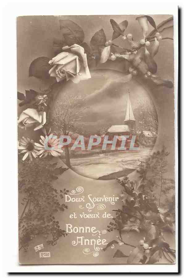 CPA Fantaisie Doux souvenir et voeux de bonne annee