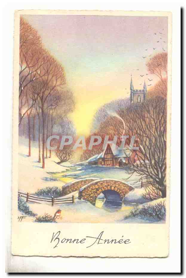 CPA Fantaisie Bonne annee