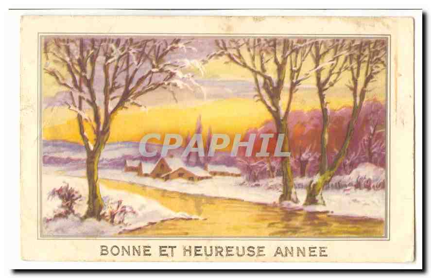 CPA Fantaisie Bonne et heureuse annee