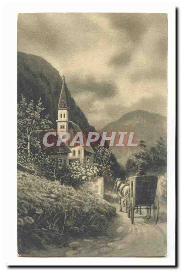 CPA Fantaisie Village et caleche