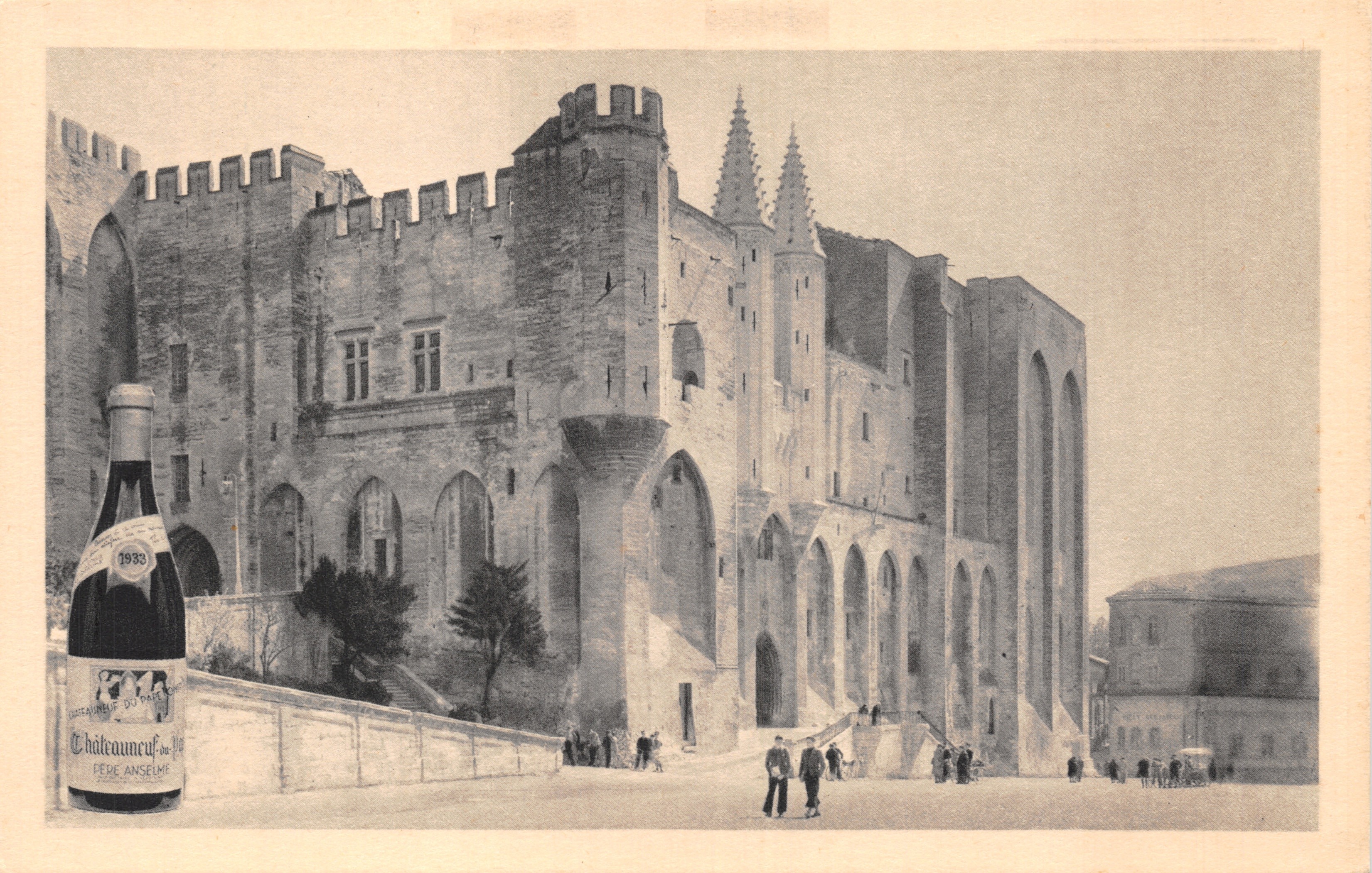 Avignon — Il Palazzo dei Papi — editore Châteauneuf-du-Pape, Padre Anselme